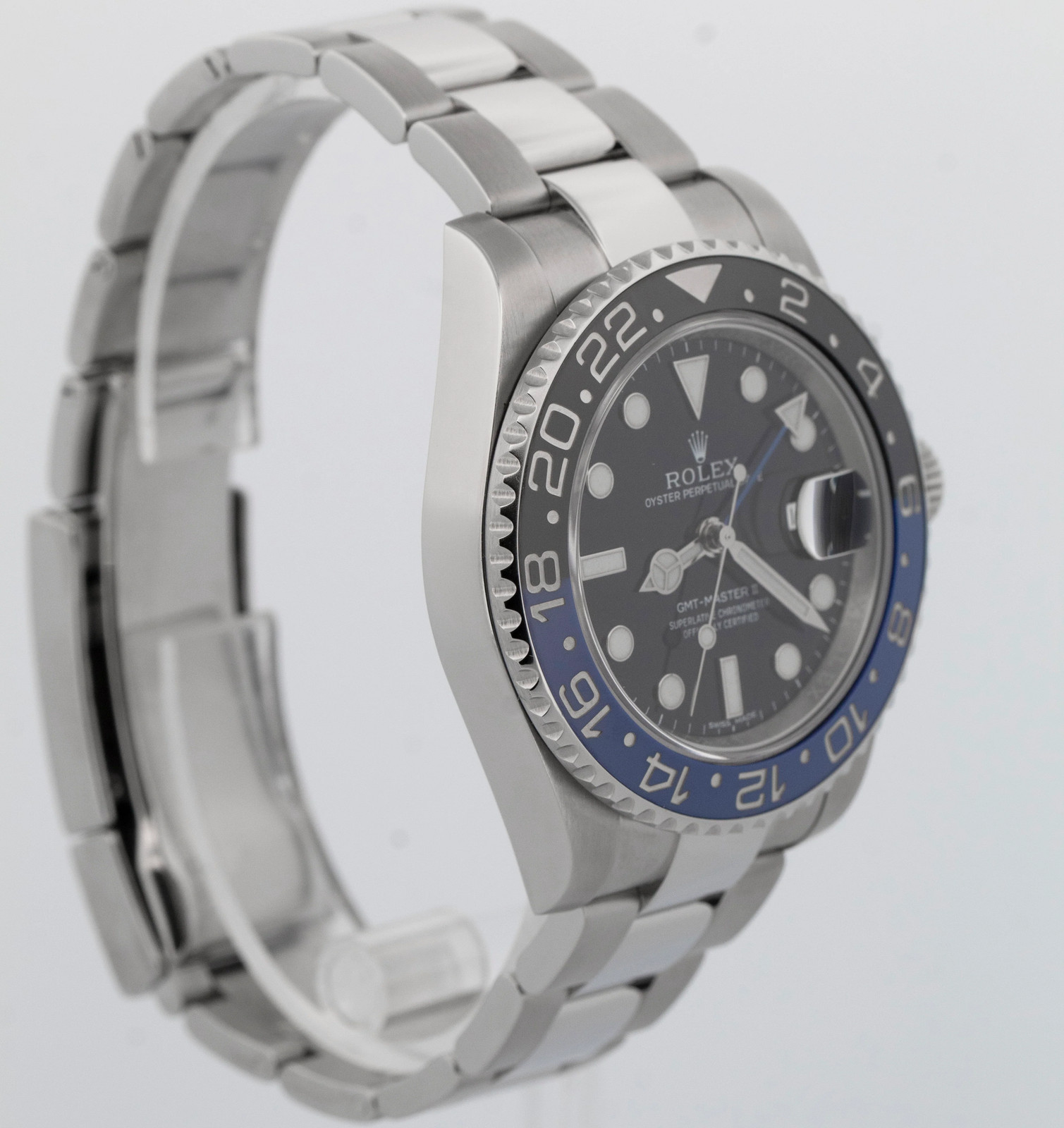 Rolex GMT-Master II Batman Blue Black Stainless Steel 40mm 116710 BLNR Watch