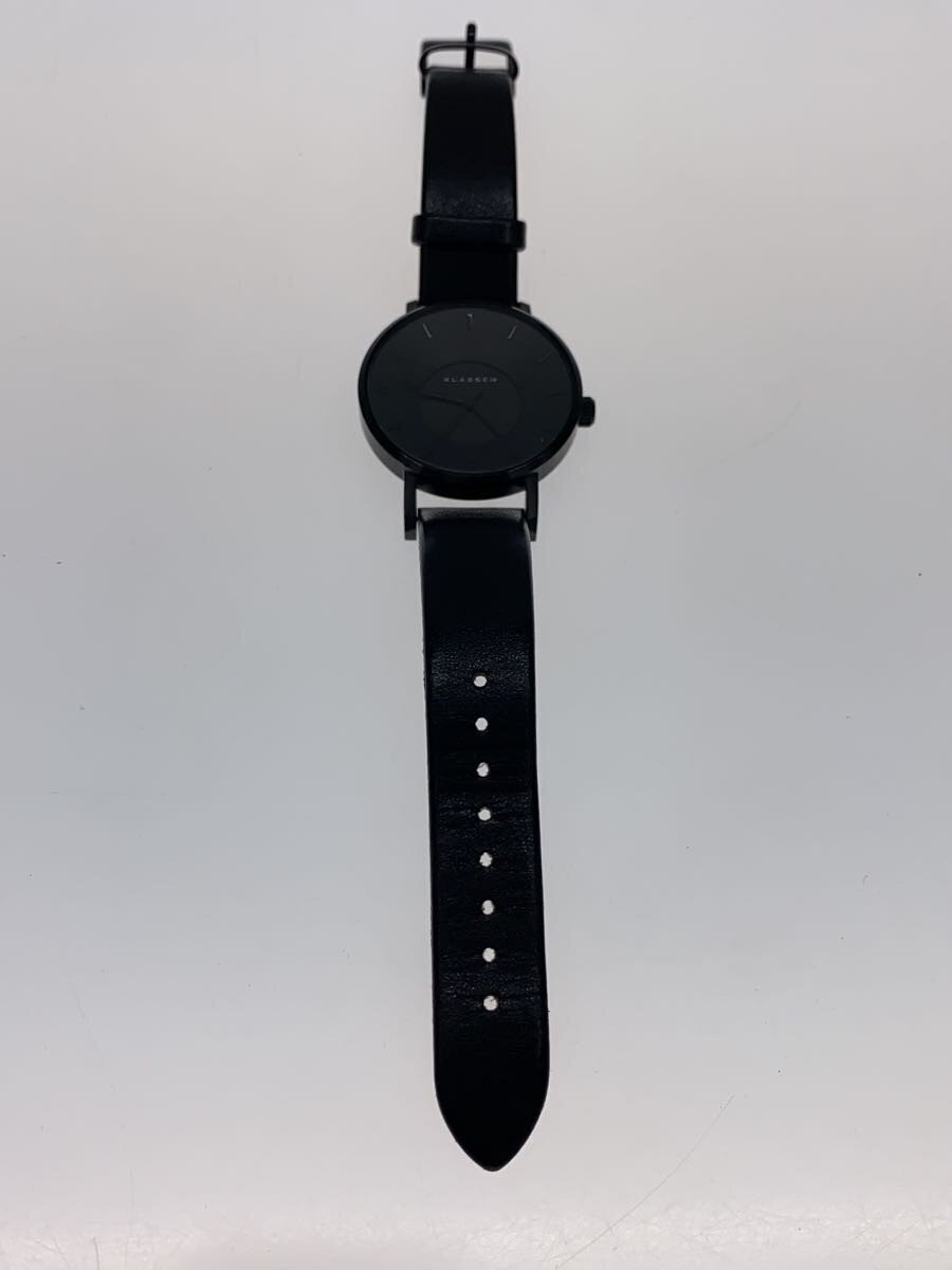 KLASSE14 VO14BK002W Black Leather Analog Watch Excellent JAPAN
