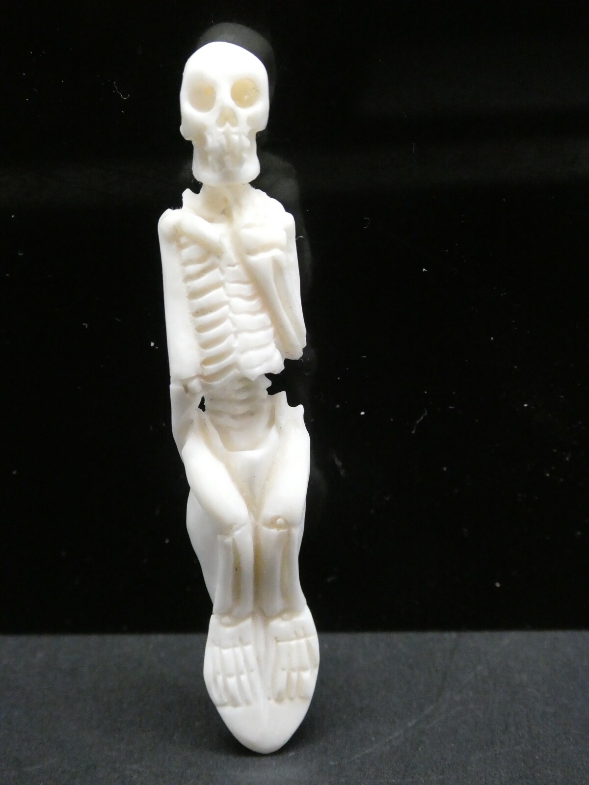 Skeleton Standing Double Sided Anatomical Natural Water Buffalo Bone Pendant