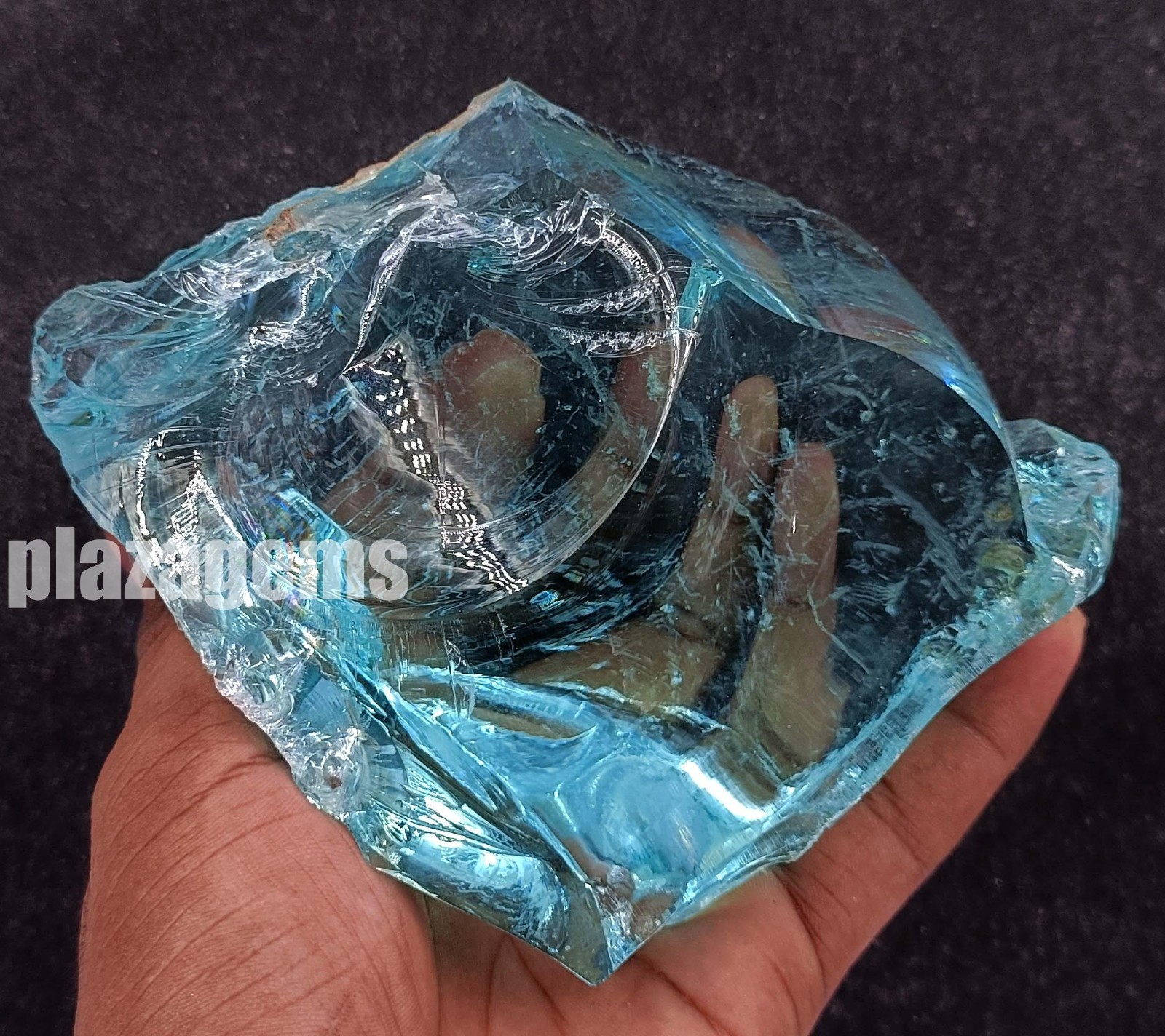 Huge 3000 CT Aquamarine Rough Stone – Natural Blue, Uncut, EGL Certified 5ASF