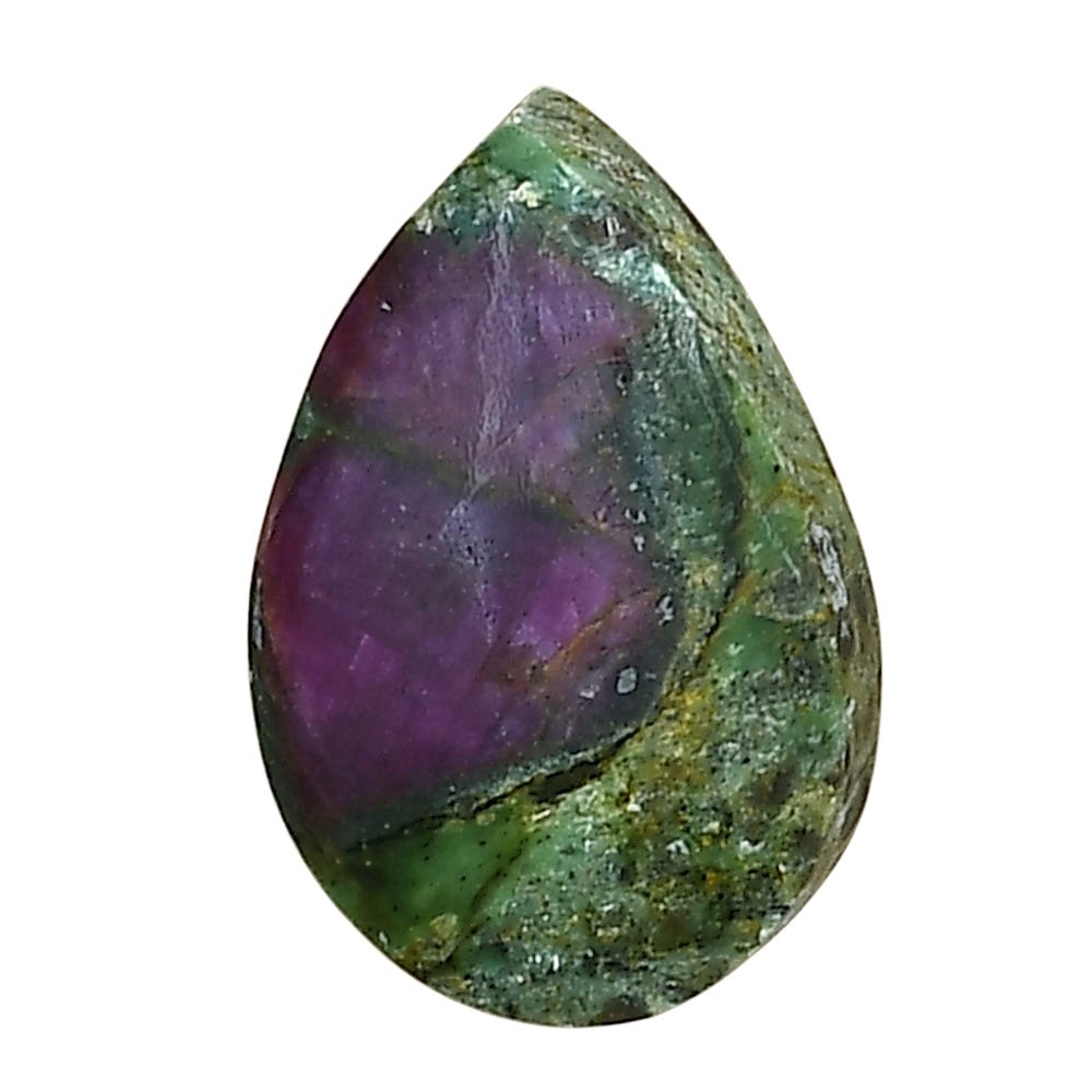 Natural Ruby-In-Fuchsite 21.5×14.2×5.8 mm Pear Polished Gemstone LS04015-68