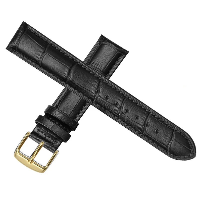 Genuine Leather Mens Watch Strap Band Brown Black 12mm 14mm 16mm 18mm 20mm 22mm