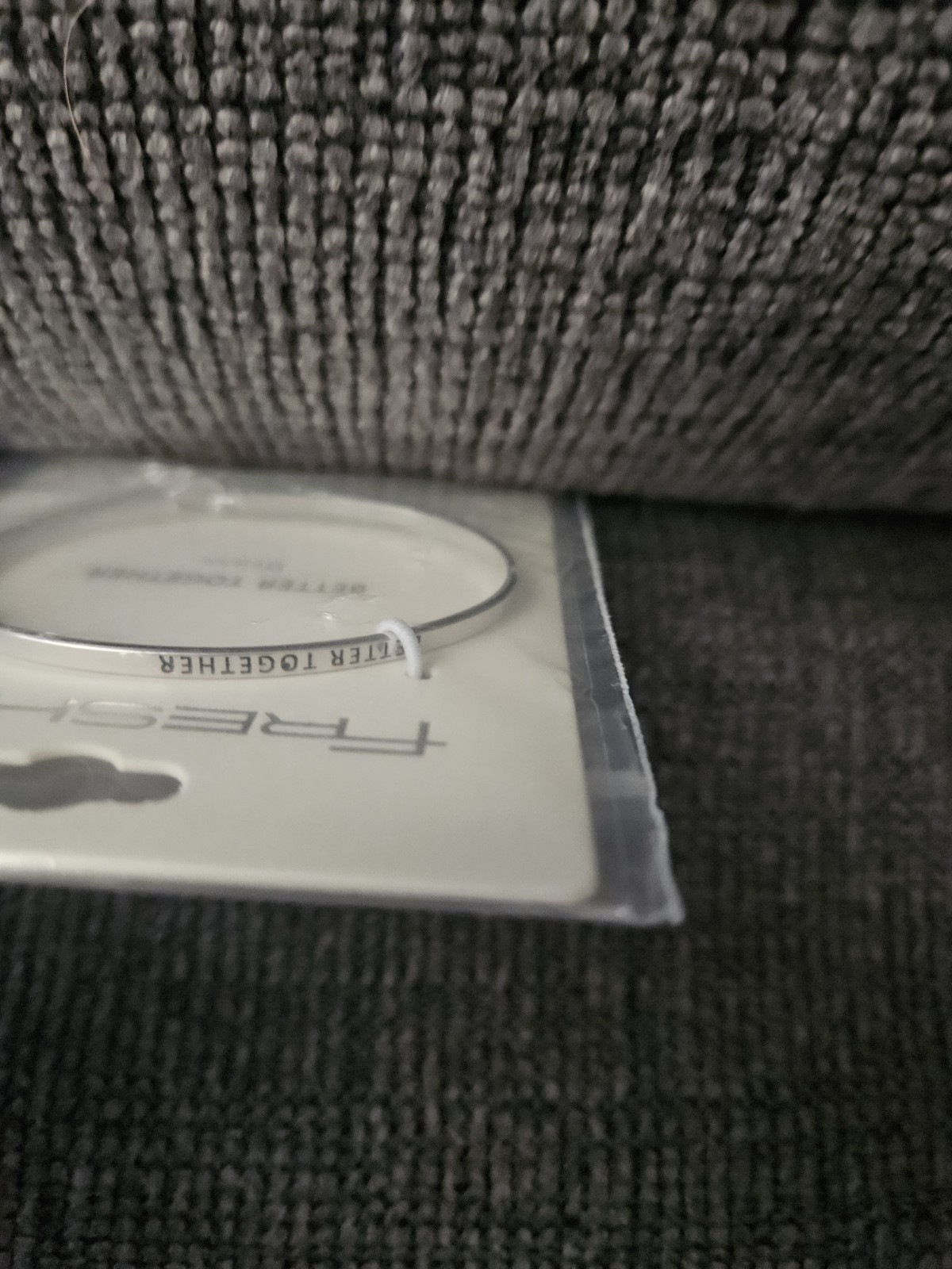 New Fresh And Company” Stronger Together” Brass Bracelet Silver. A5