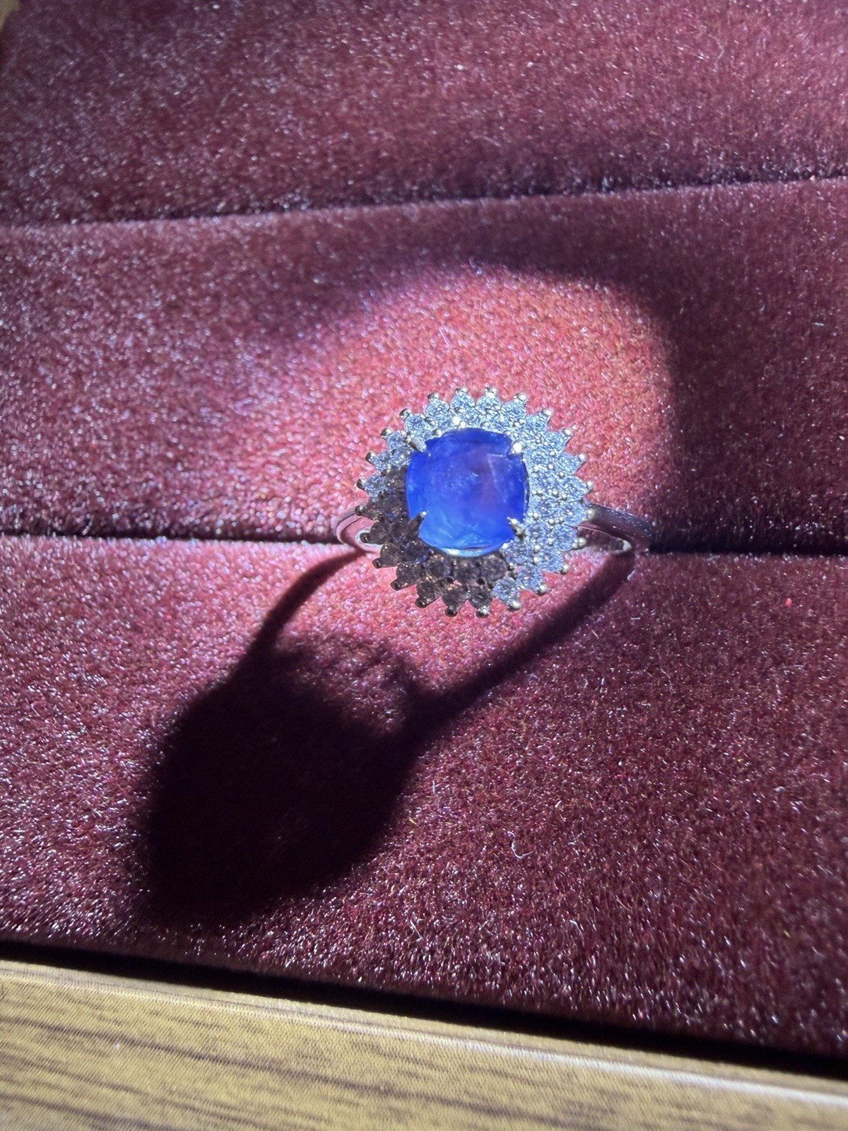 Certified Natural Burmese Royal Blue Sapphire Ring – Untreated No Heat Sapphire