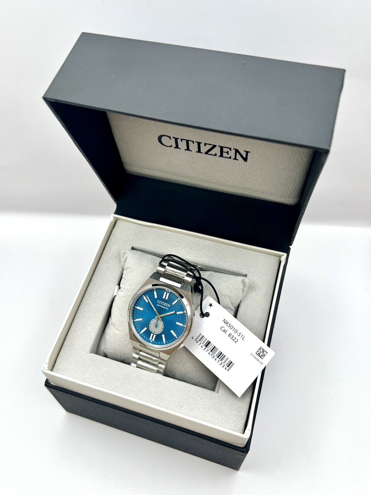 Citizen Tsuyosa NK5010-51L Automatic Blue Small Seconds Sapphire 40mm Watch New