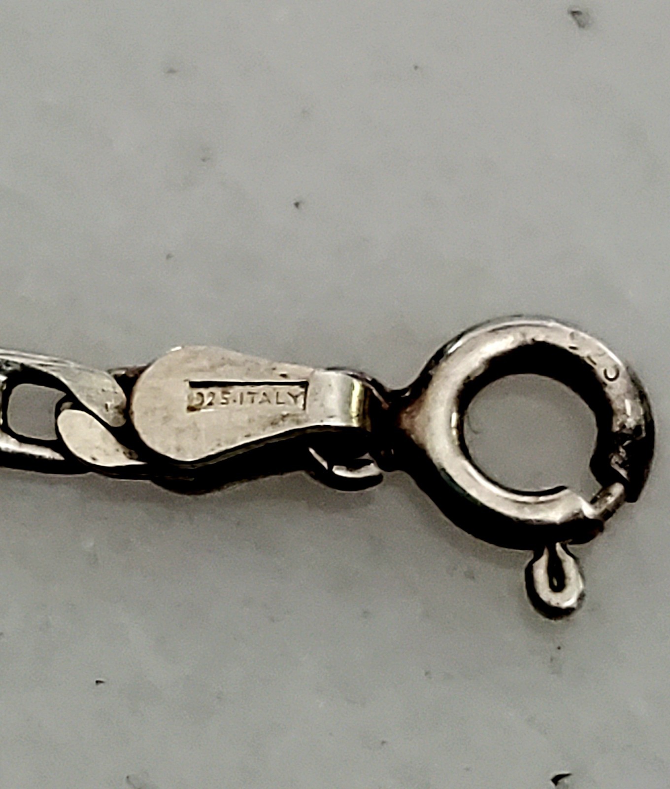 Stamped 925 Italy Silver 3mm 24inch Diamond Cut Mariner Chain Necklace