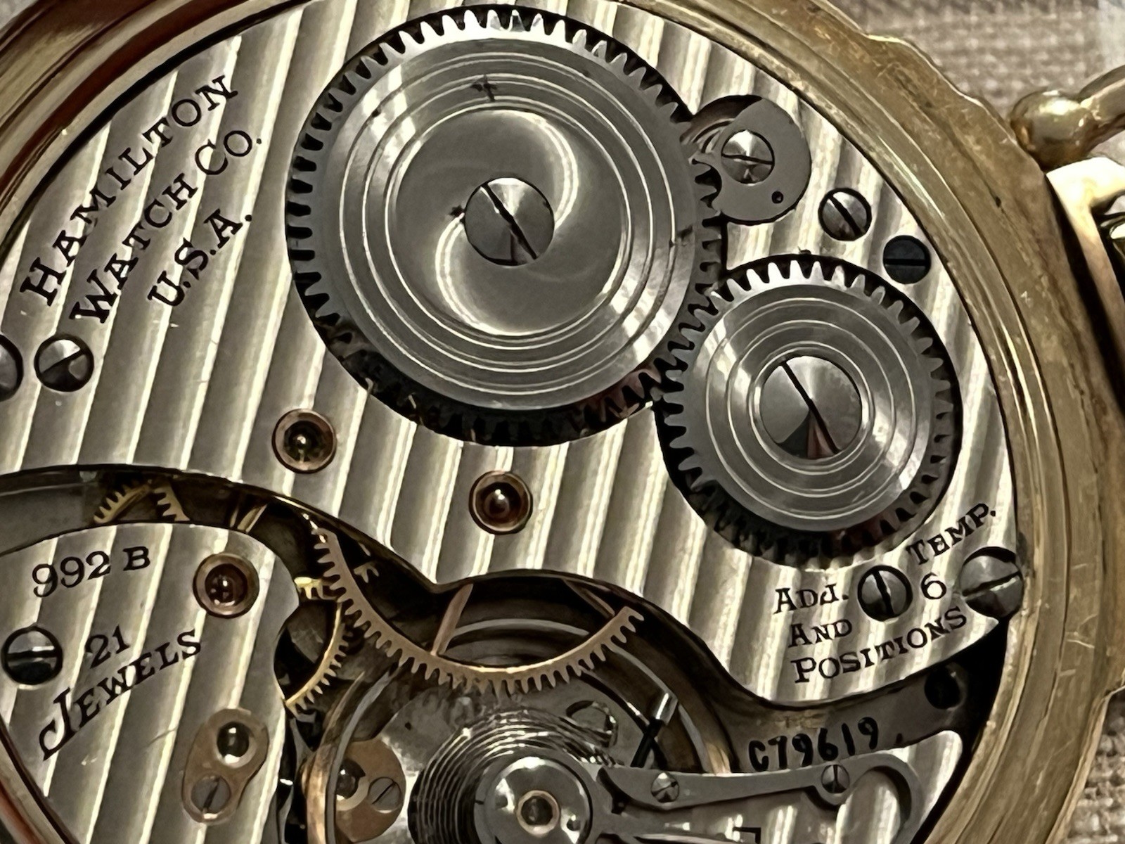 Hamilton 16s 992B Pocket watch