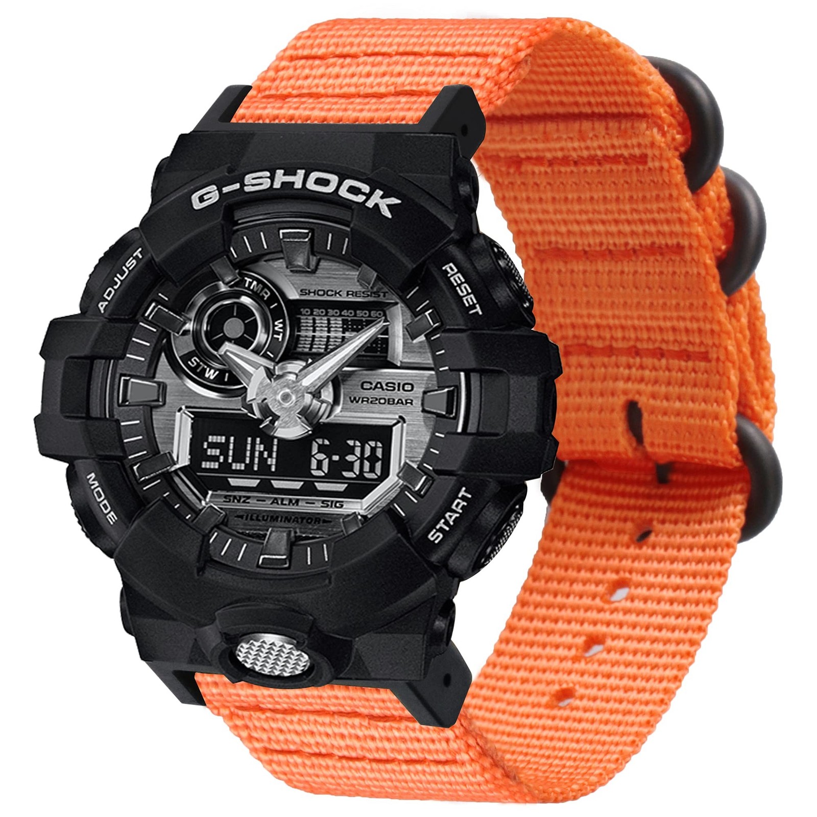 Nylon Replacement Strap for Casio G-Shock Watch Model DW-5600E, DW-5600, DW-5…