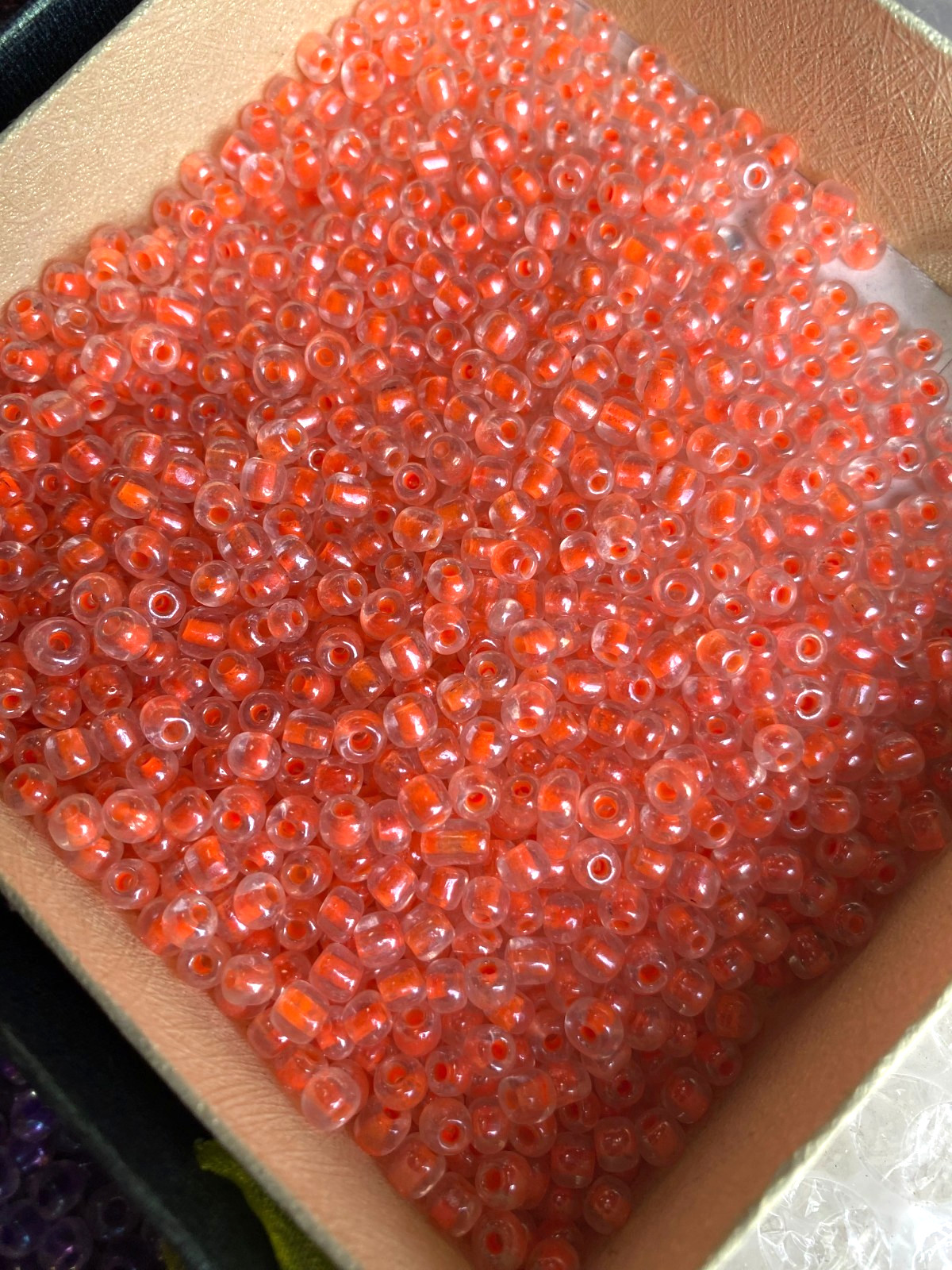 Huge Lot Seed Beads Mix Color 6/0 Mix Green Purple Pink Blue White 3 lb DIY