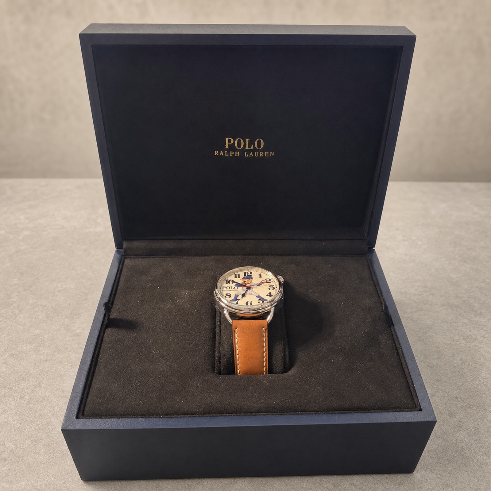 Polo Ralph Lauren Polo Bear NY Yankees 42mm Swiss Automatic Watch NEW Box MLB