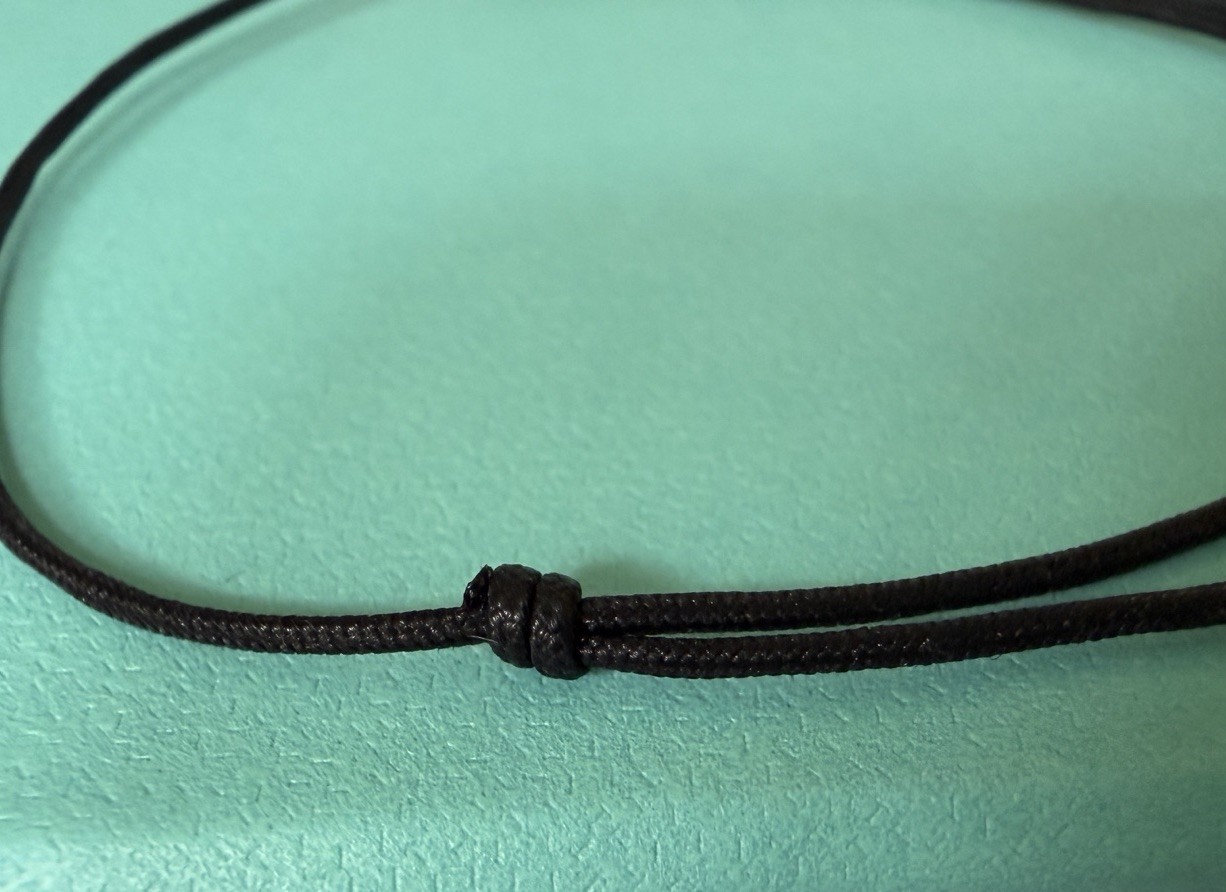 Tiffany & Co. Bracelet T Smile 71393968 Polyester Black Cord #M-XL 750RG