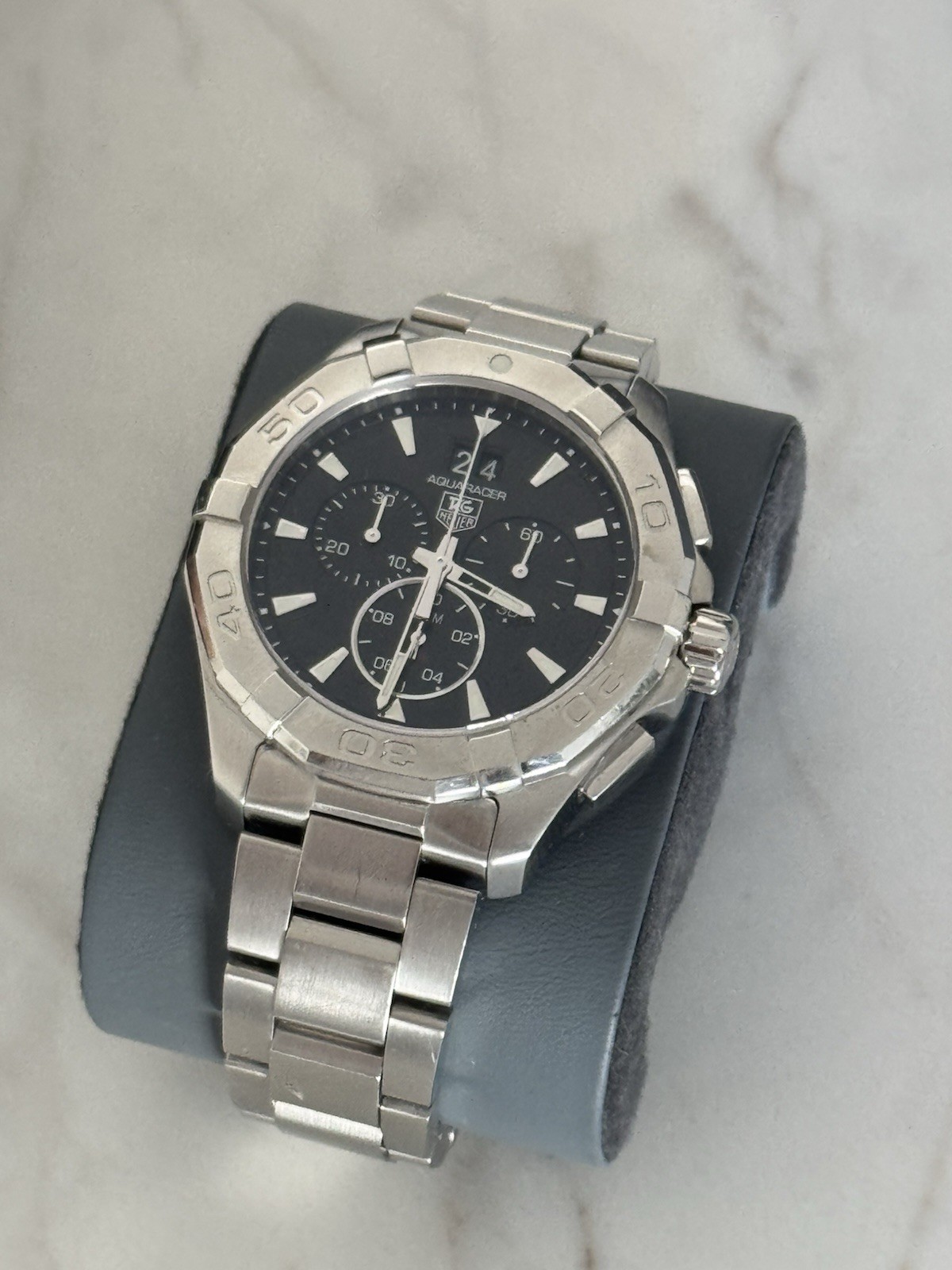 TAG Heuer Aquaracer CAY1110-0 Quartz Chronograph Black Dial 43mm 300m