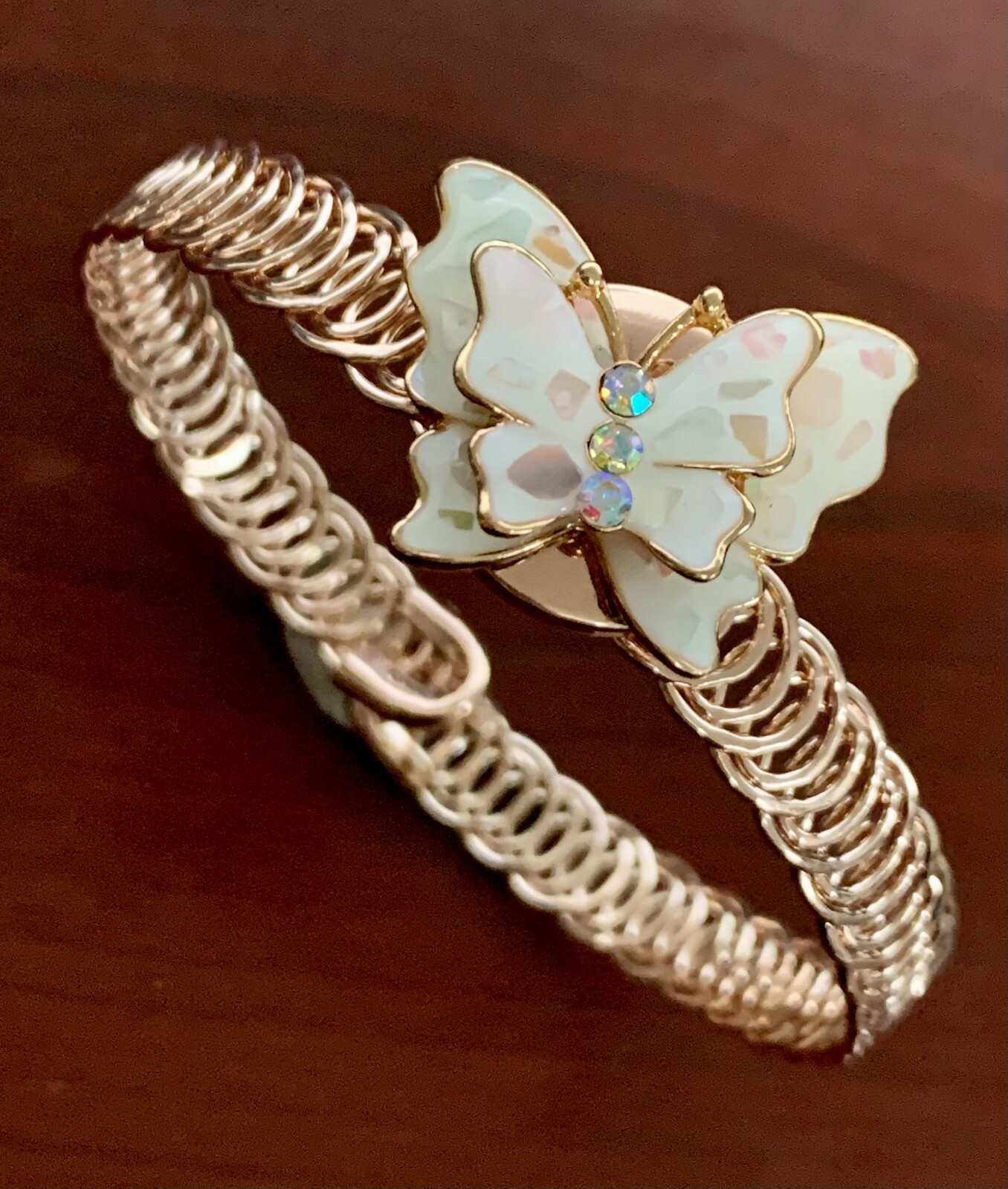 Snap Jewelry Rose Gold Wrap Coil Bracelet Adjustable fits 18-20mm Ginger Charms
