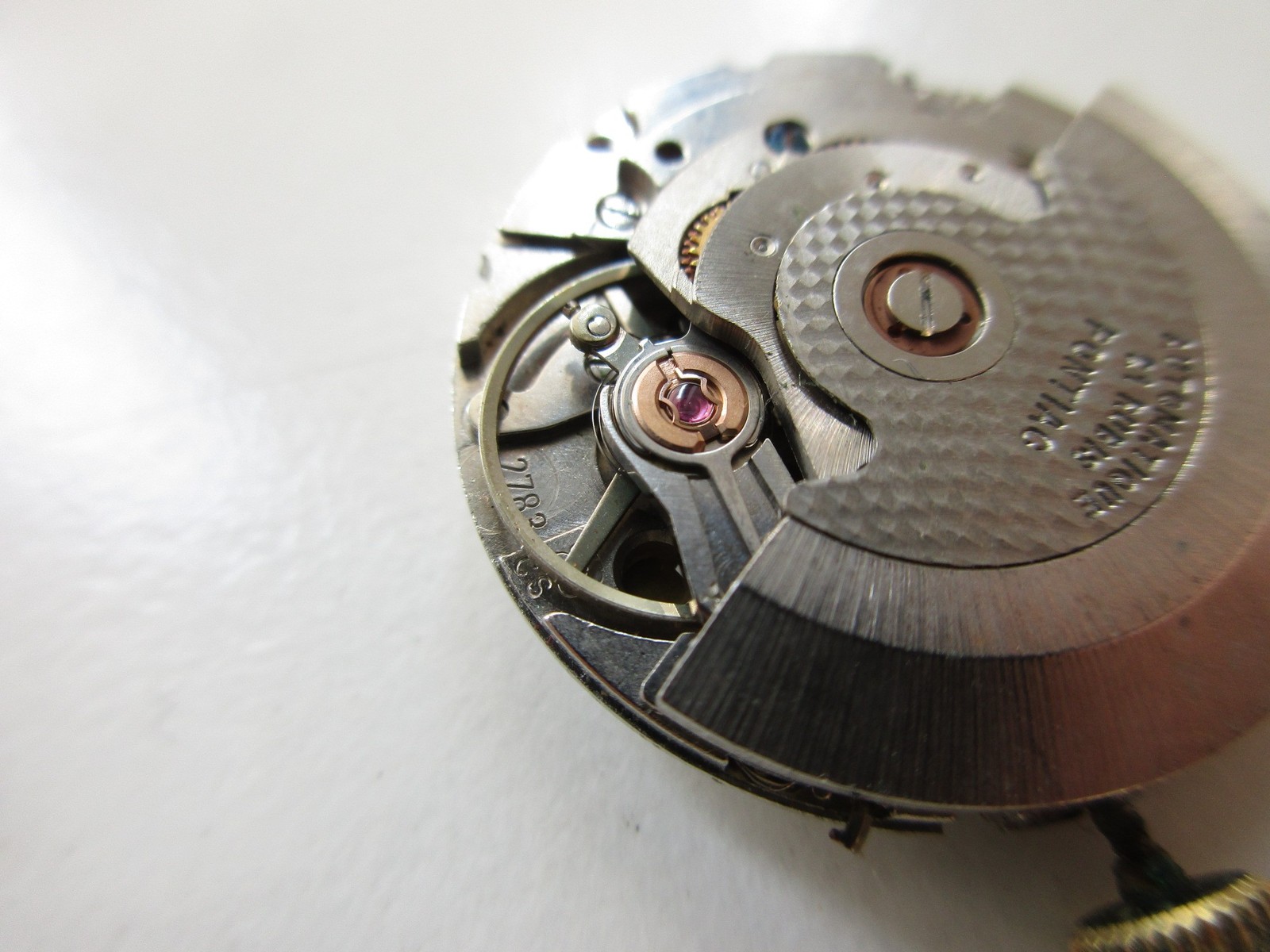 ETA cal. 2783 Swiss automatic watch movement – white date at 6 – running