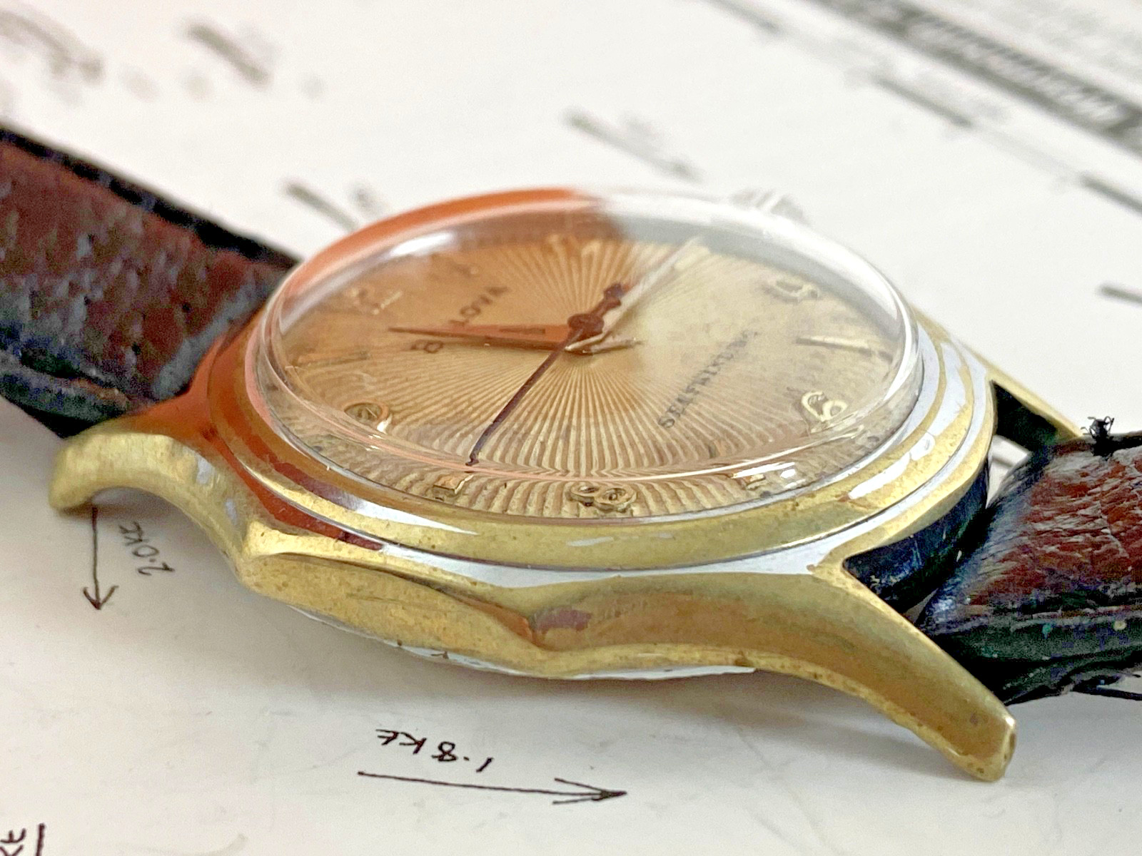 BULOVA SABRE JET Mid-20th Century 1954 Men’s Vintage Auto Self Winding Watch