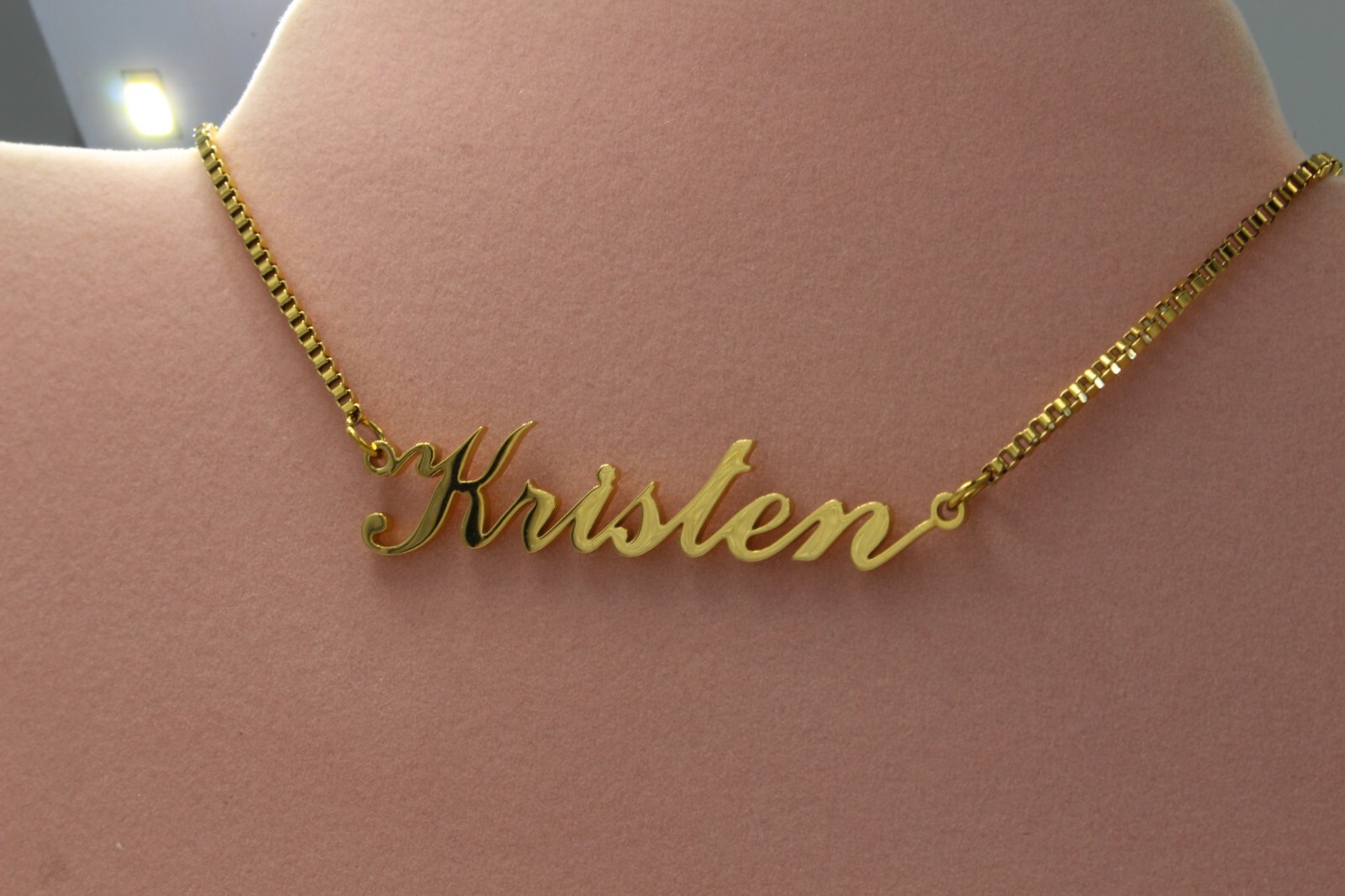 Jewelry Signature Name Necklace 18K Gold For Woman Mom Girl With Gift Bag Xmas