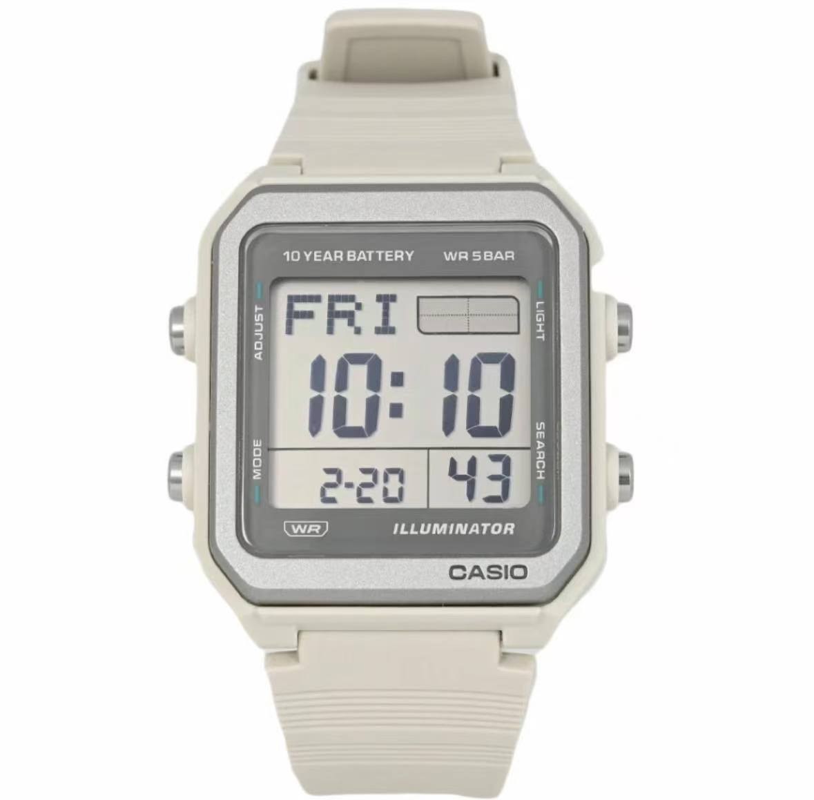 CASIO Collection W-221H-8AJF 5-Bar Water Resistance 10-Year BattWorld Time ,