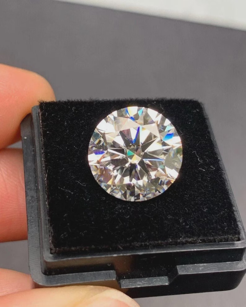 GRA CERTIFIED 11.09 Ct LAB GROWN Diamond D Grade ROUND LOOSE VVS1/14.5 mm