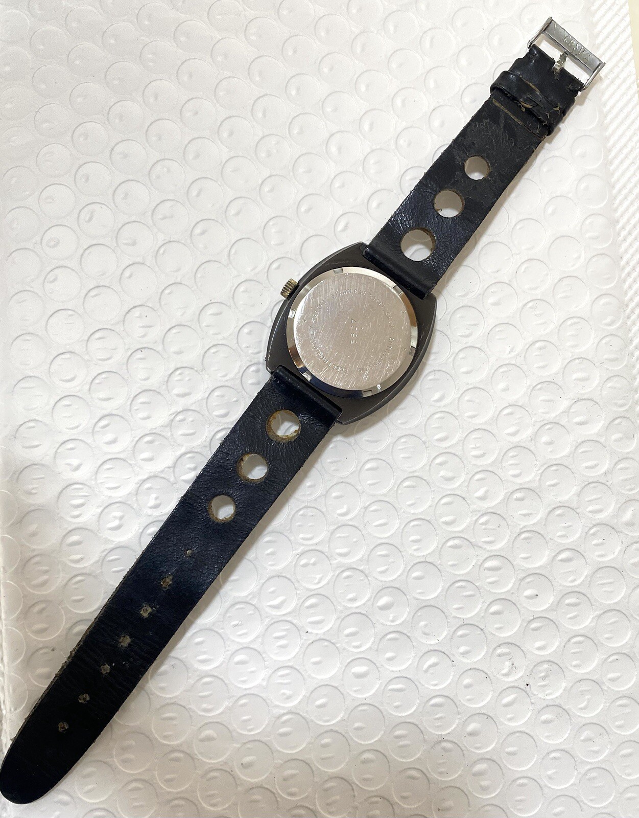 Diantus De Luxe Vintage Watch Men’s 38mm Date Swiss Made Blue Dial Very Rare
