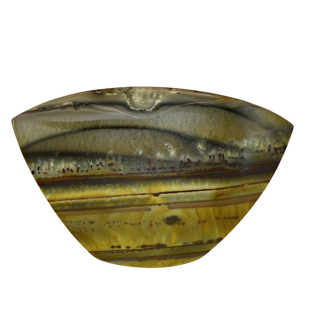 Natural Willow Creek Jasper 58.85×37.9×5.5 mm Fancy Polished Gemstone LS04066-99