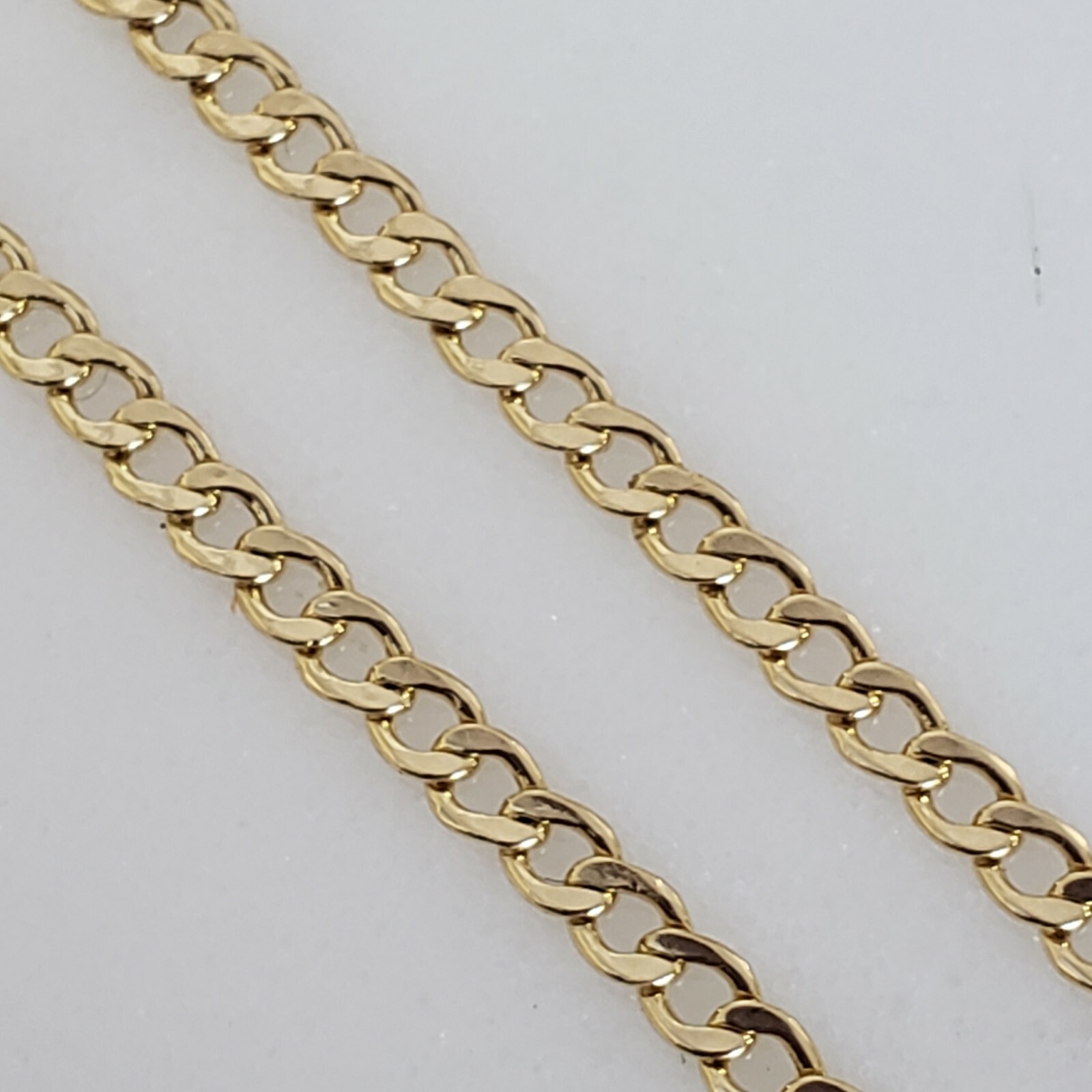 Real 10k yellow gold miami cuban anklet 10 inches long 2 mm