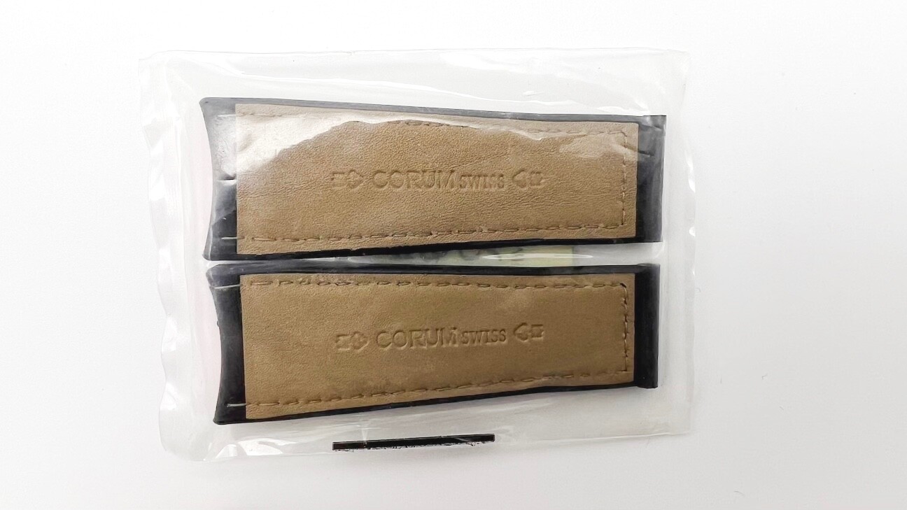 New Authentic Corum Bubble Watch Band – Dark Pink Crocodile – 24mm x 20mm x 69mm