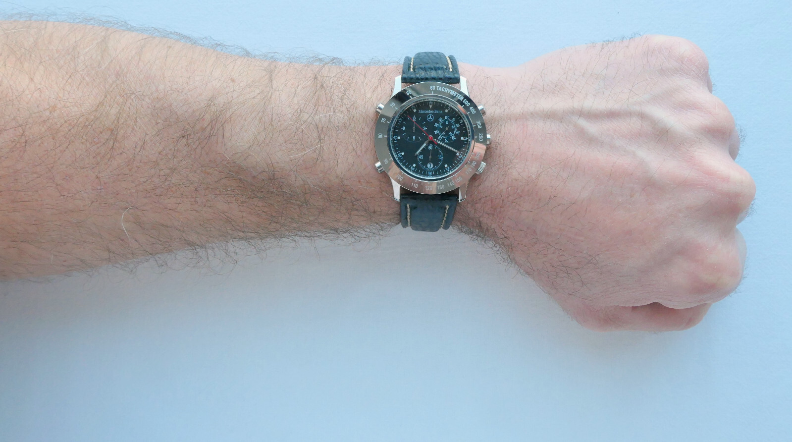 Mercedes Benz Classic Sport Car Driver Acessory Fortis Alarm Chronograph Watch