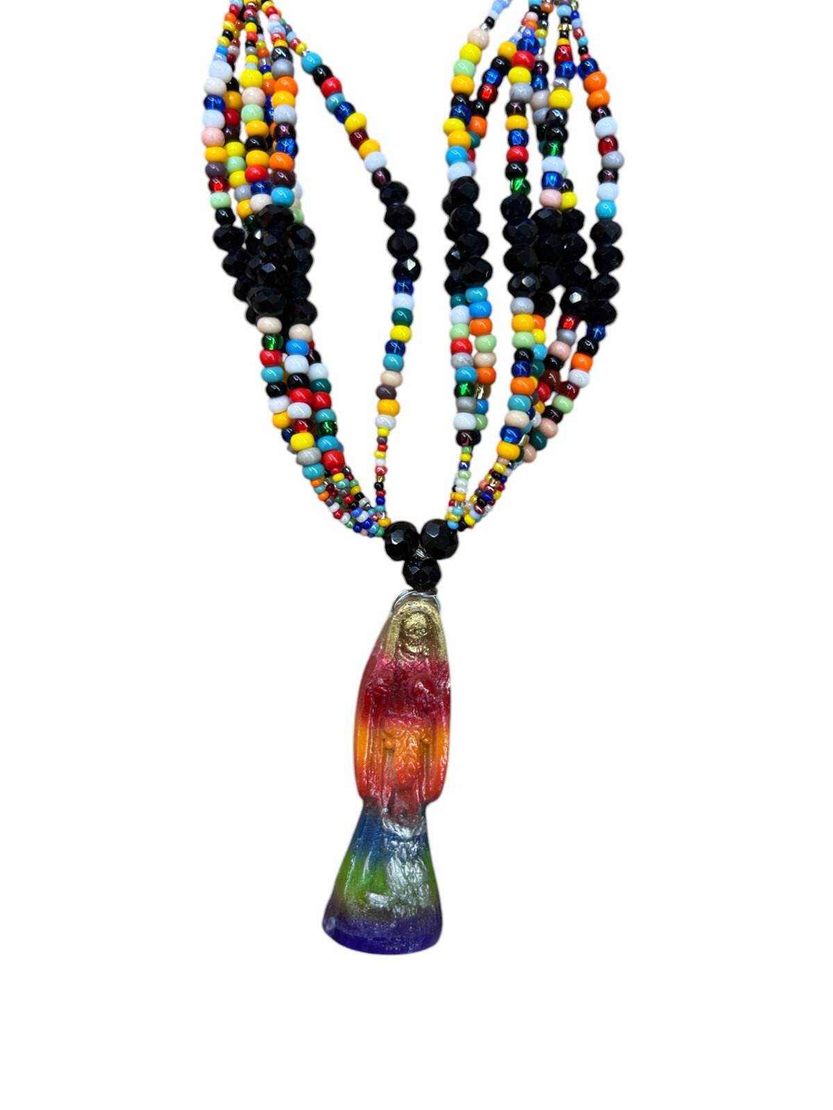 Santa Muerte Rosario 7 color / Holy Death Rosary 7 Color