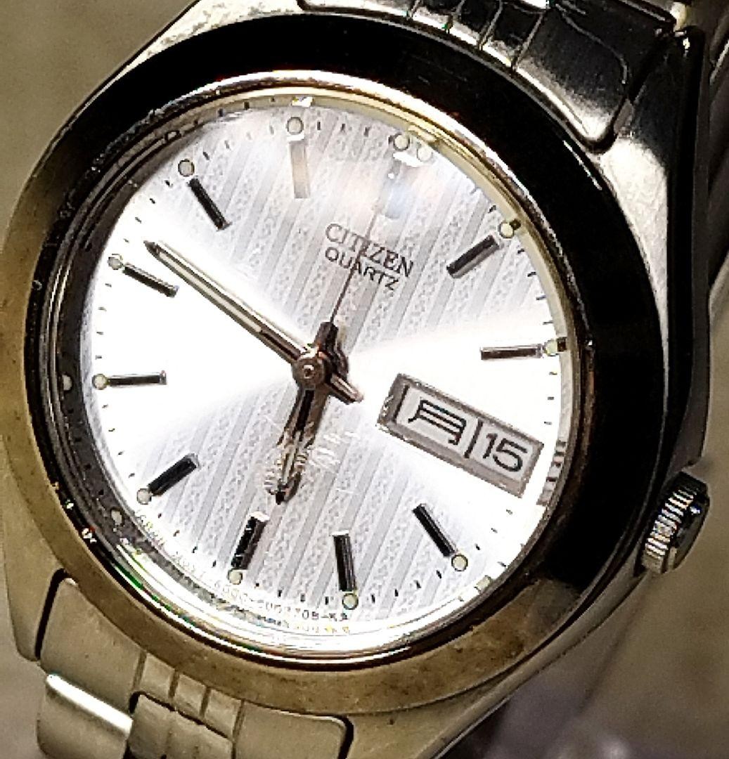 CITIZEN Women’s Watch, Silver, Day-Date, 6000-S96419