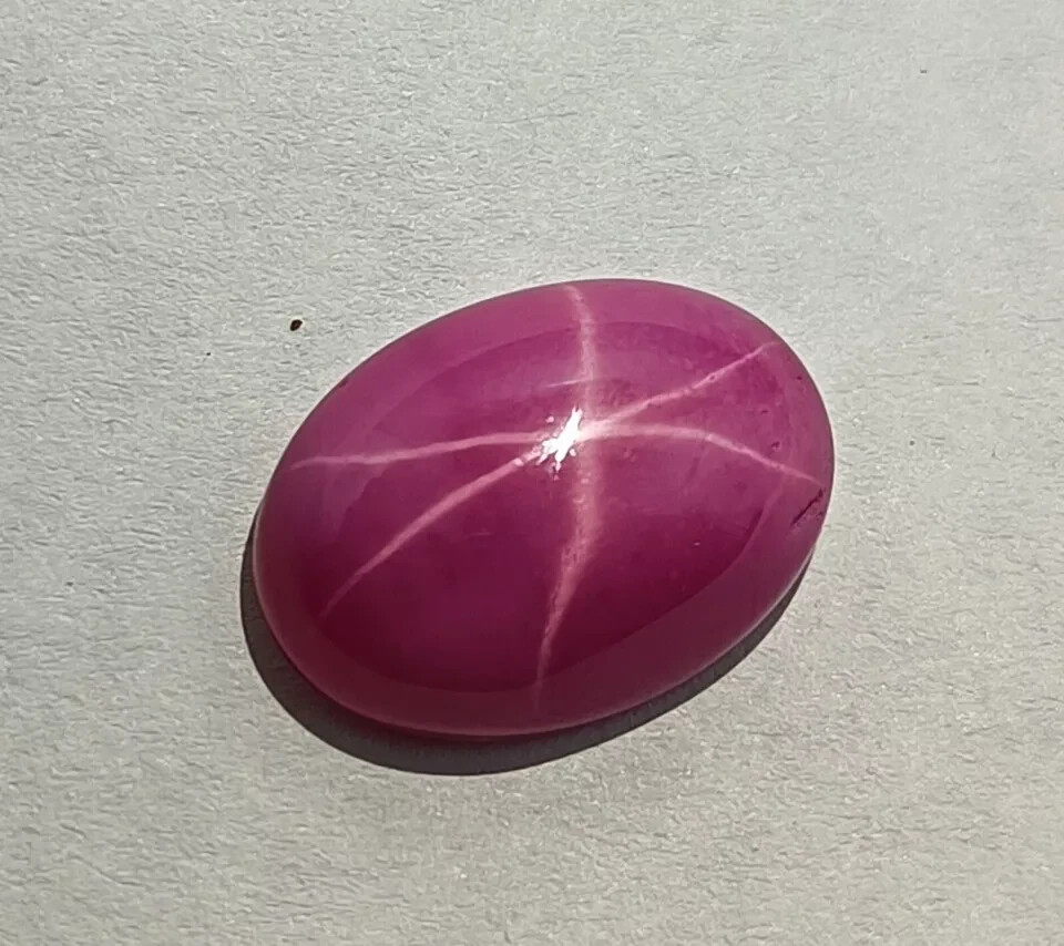 6 Rays Star Sapphire 9.25 Ct+ Natural Baby Pink Cabochon Oval Loose Gemstone