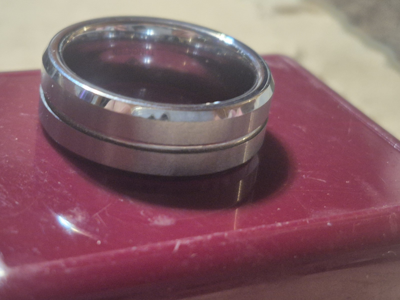 Mens Size 10 Tungsten Ring ( Wedding Ring Acceptable)