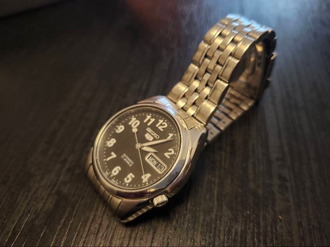 Seiko 5 SNK381KC Automatic Watch Used Royal Blue Dial 2012 Model