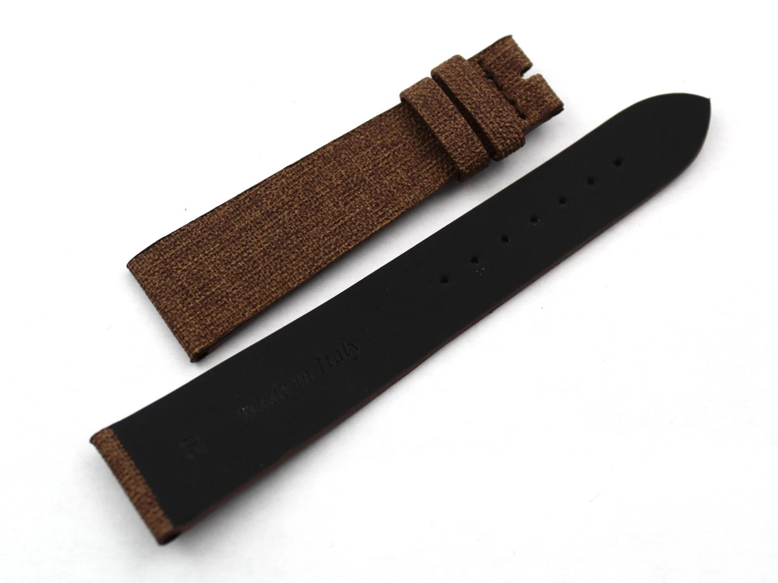 Vegan Straps 100% Brown Various Sizes Made Italy Sports Watch Accessories
