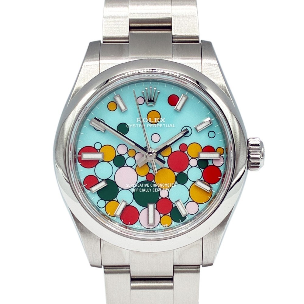 Rolex 277200 Oyster Perpetual Turquoise “Celebration” Dial 31mm Watch
