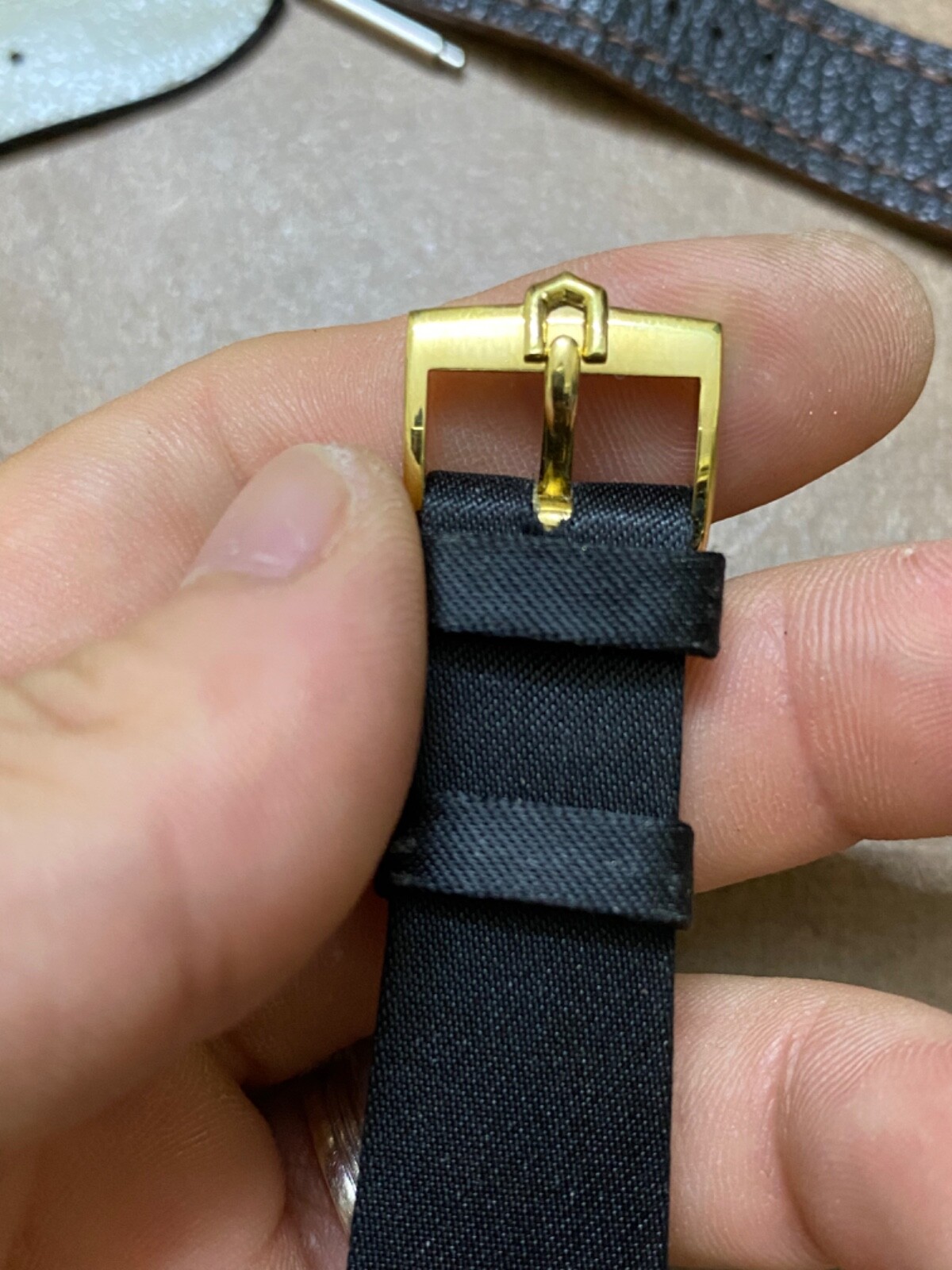 vintage Univeral Geneve Triple date Moonphase Soild gold 14k 51308 291 buckle