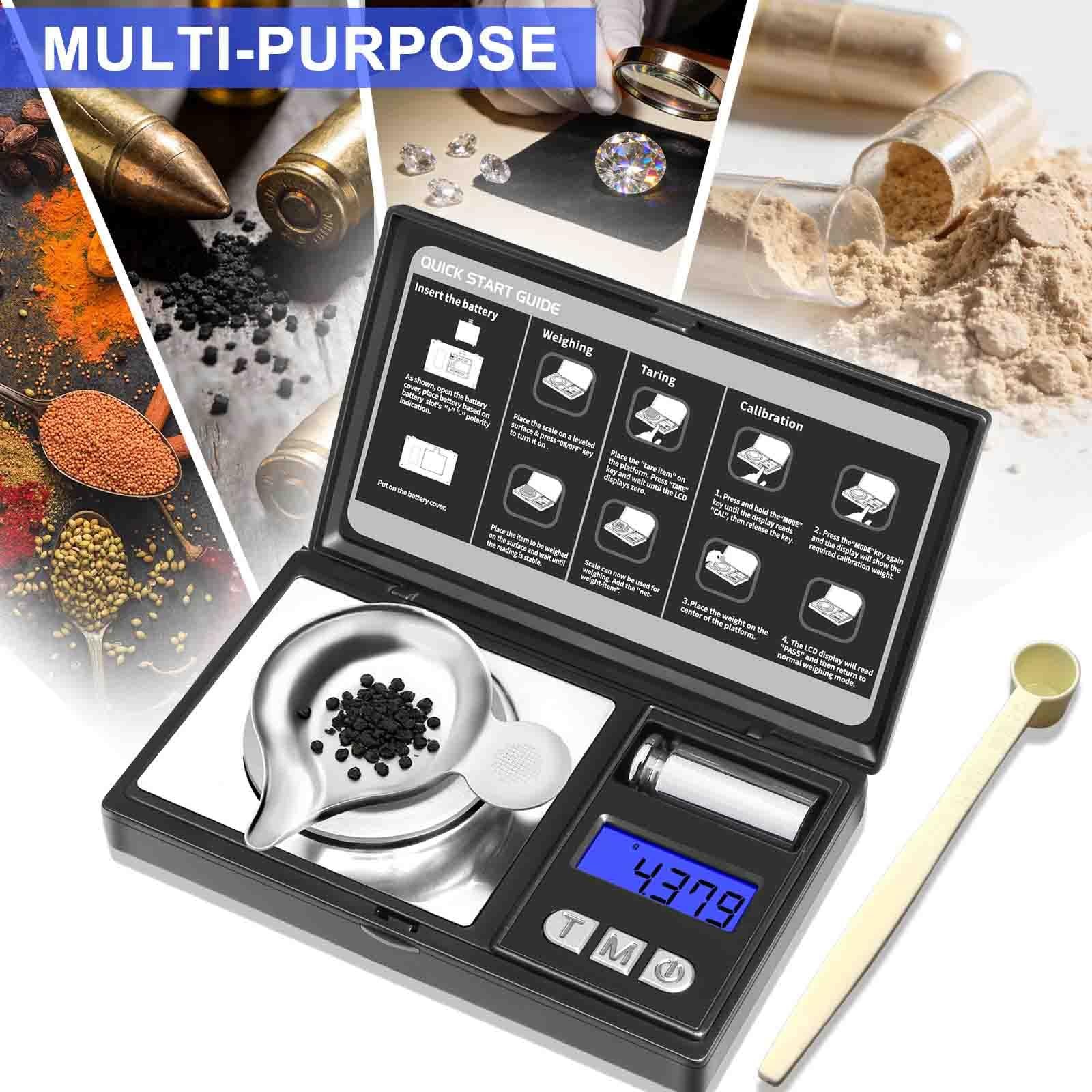 THINKSCALE Milligram Scale 50g x 01g Powder Scale 01g Accuracy Micro Scale for