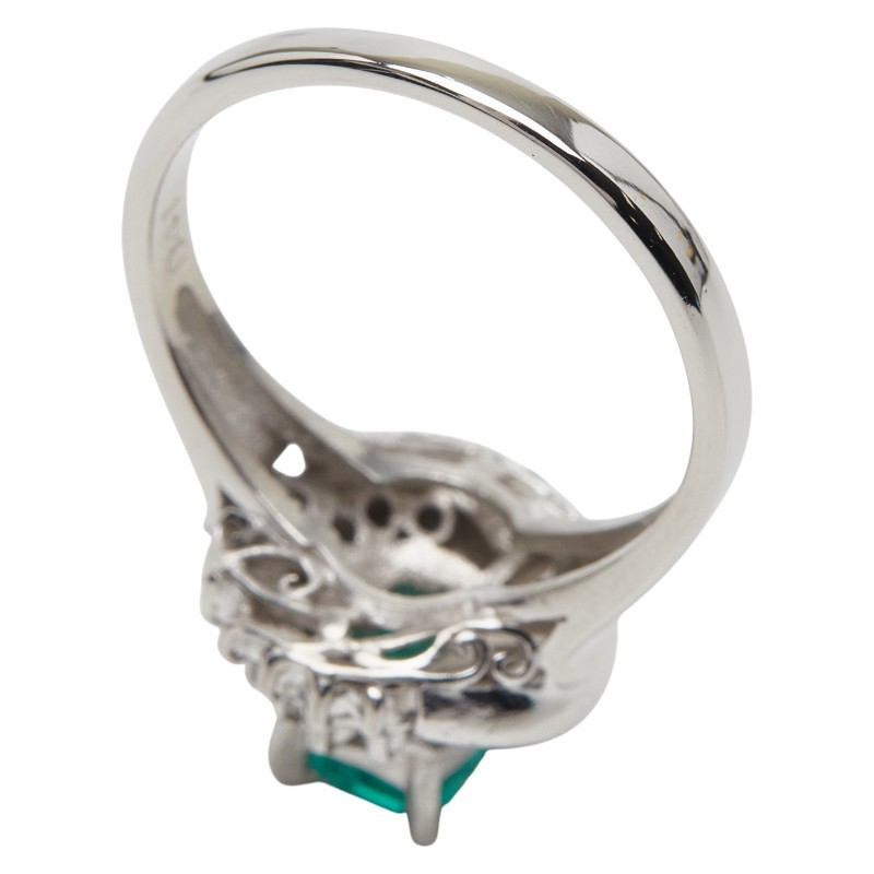 AUTHENTIC Ring ring Pt900 Platinum #13(JP Size) Women
