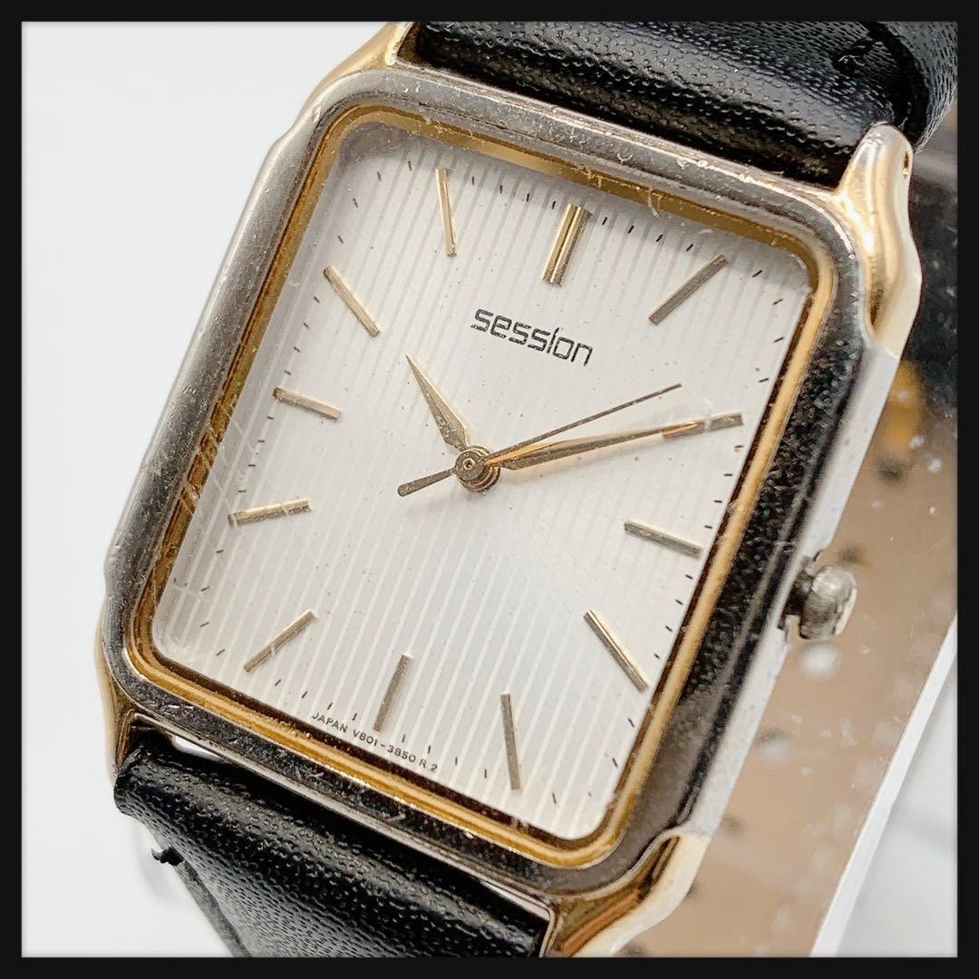 Seiko Session Quartz Square Watch Used Tested From Japan