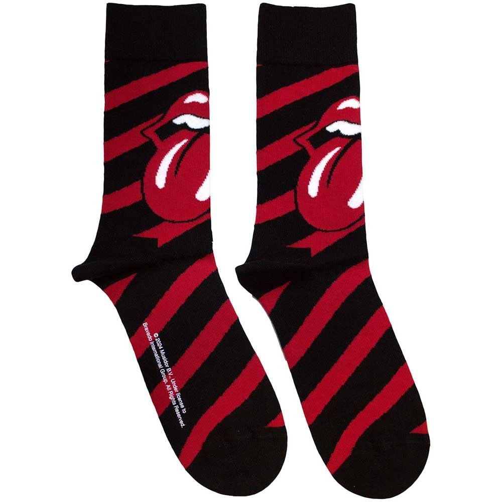 Rock Off officially licensed products The Rolling Stones Stripes Small, Black