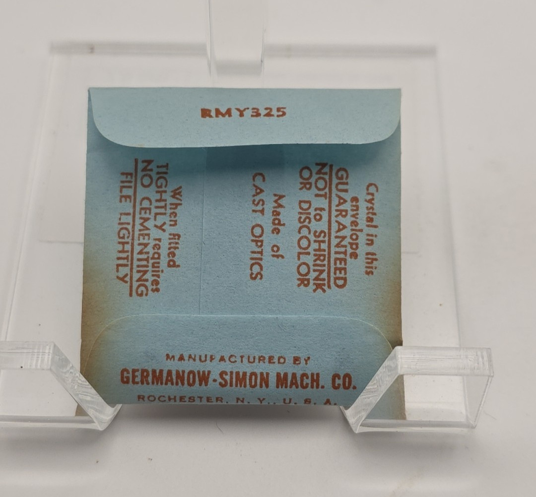 G-S Watch Crystal CMF600 Elgin 4624 25.0X19.0