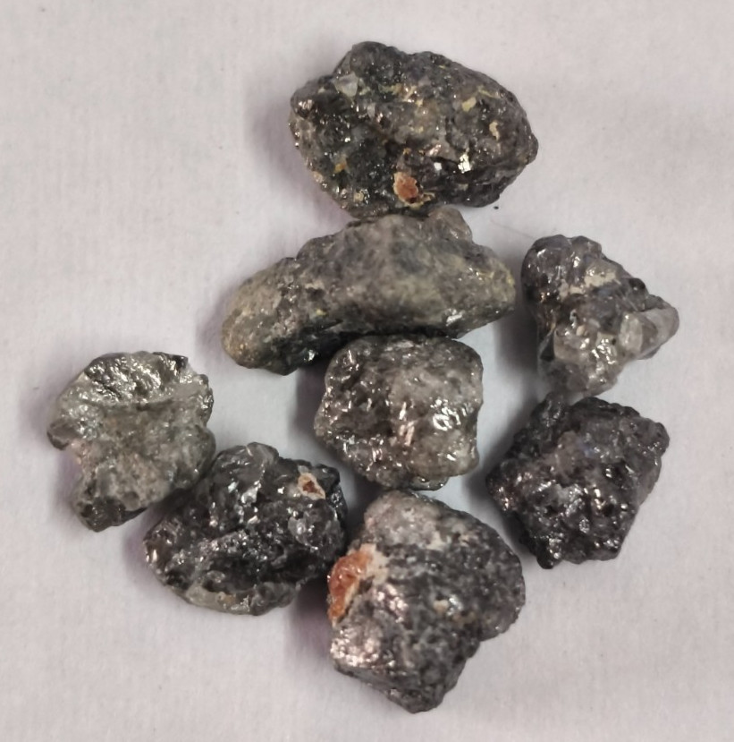 8.00 ct Lot 5.00-7.00 mm Natural Opaque Black Uncut Raw Rough Loose Diamond