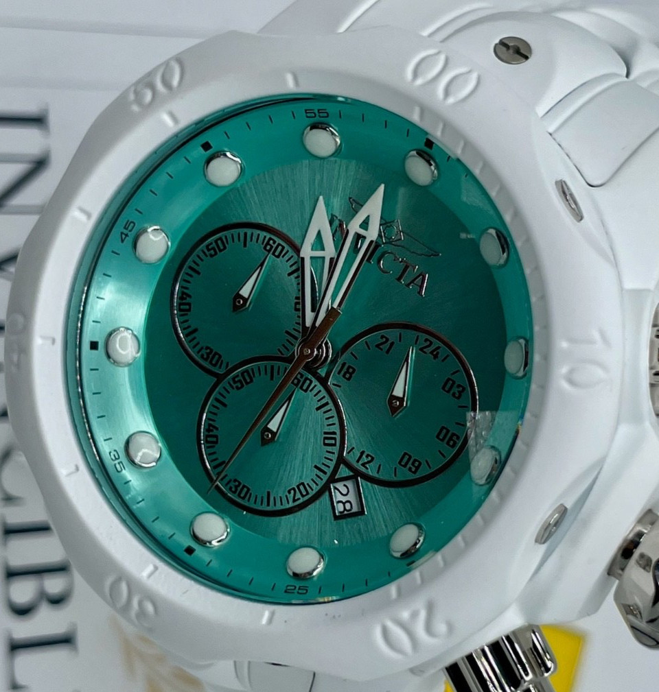 Invicta Venom Ghost Men’s Watch – 53.7mm, Aqua Plating, Steel (48222)