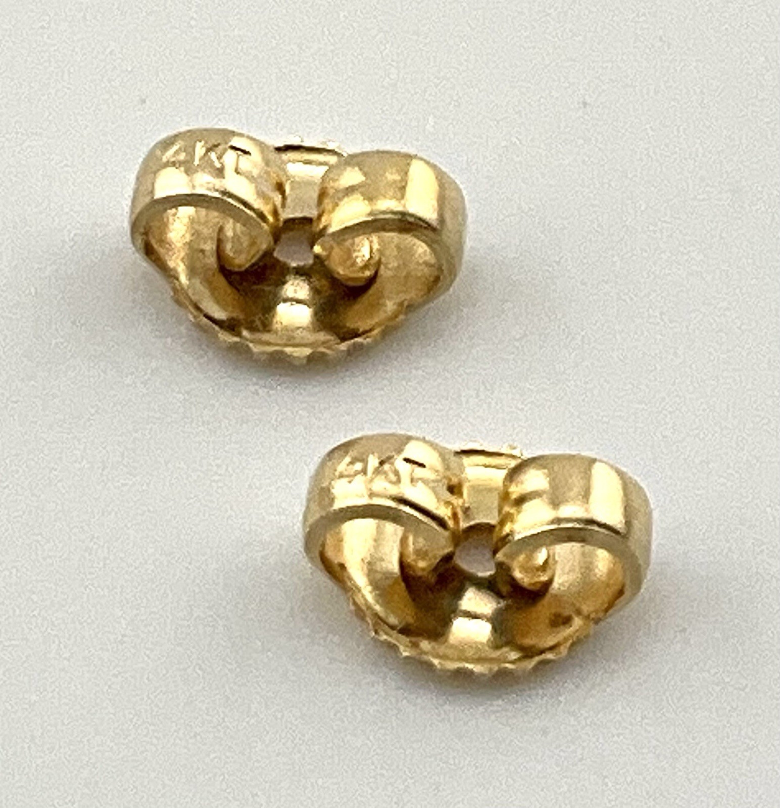 Pair Signed 14k Gold Stud Pearl Earrings Pepi Of Beverly Hills 3.2g