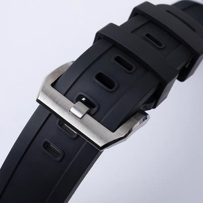 Black Strap for IWC Aquatimer 2000 Rubber Quick-Release System – 22mm