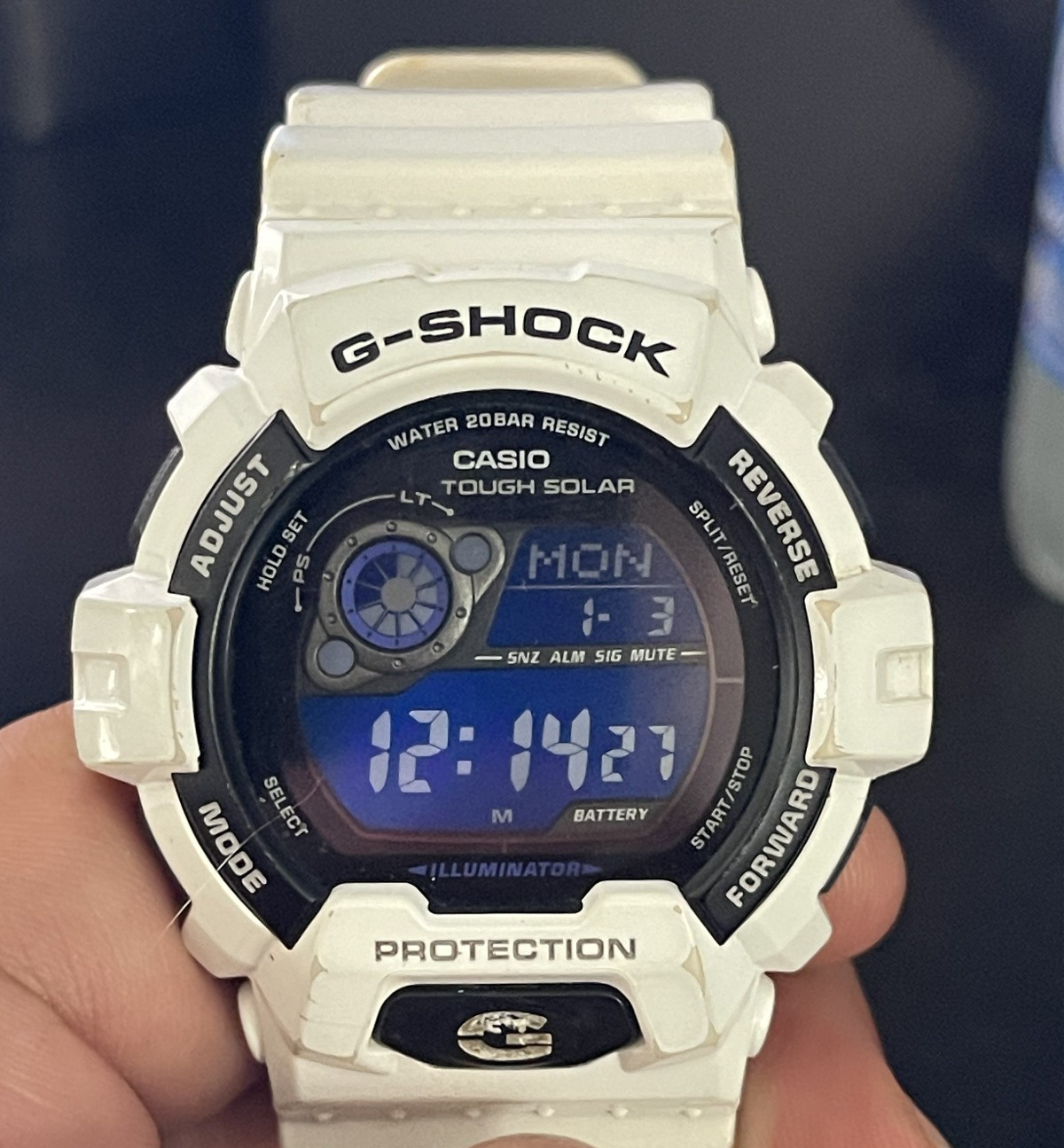Casio G-Shock White Tough Solar Digital Watch GR-8900A-7ER