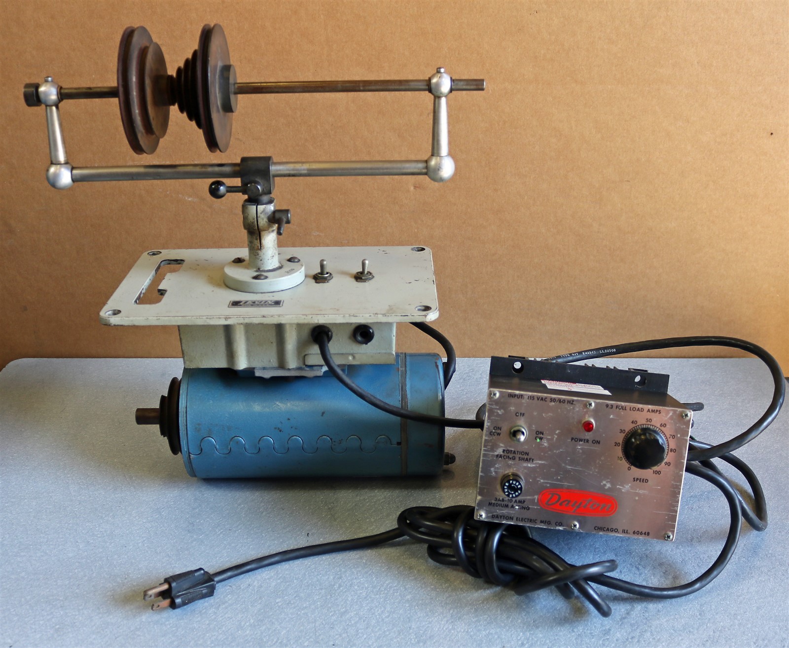 Levin Lathe Countershaft, Base, DC Motor W/ Variable Speed Drive Unit – – E3039