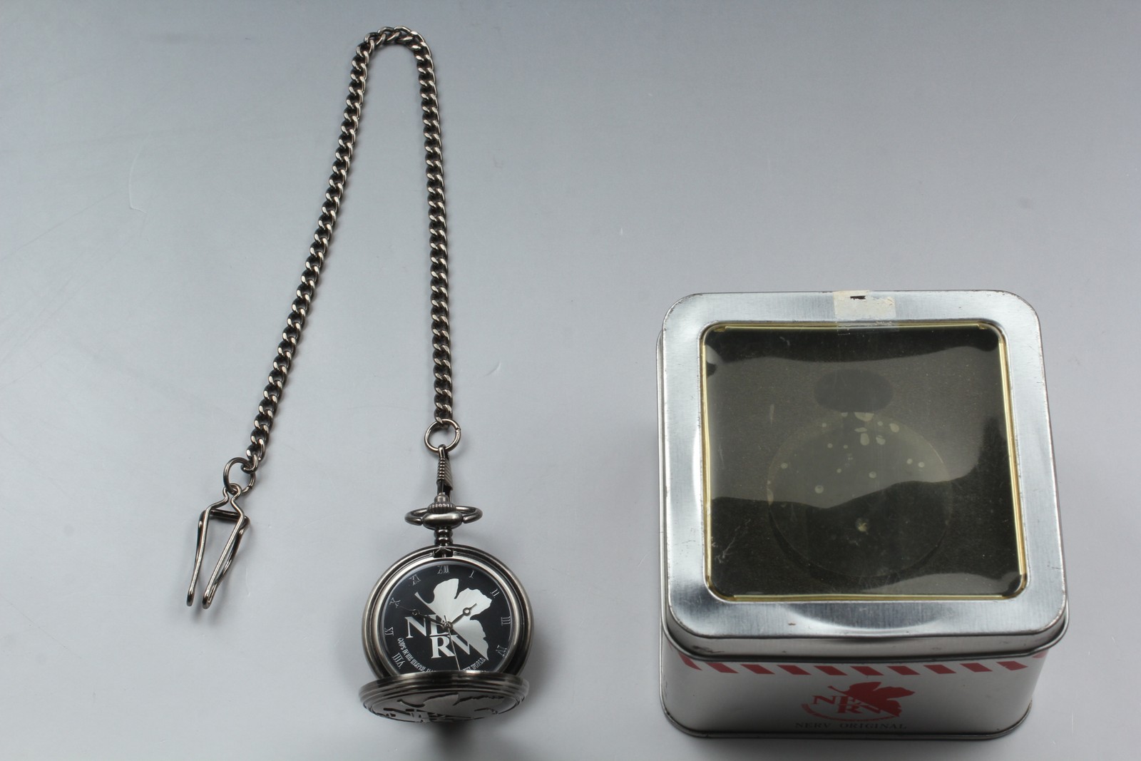 NOS Evangelion NERV Pocket MINT Box Neon Genesis Watch Japan Anime Collectible