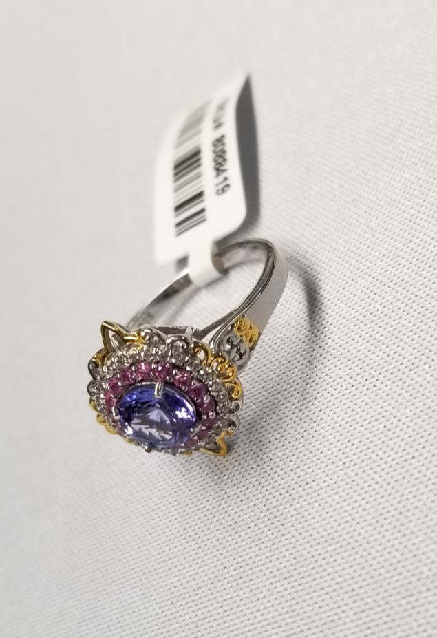 D’Joy Tanzanite and Multi Gemstone Celestial Harmony Ring sz 9