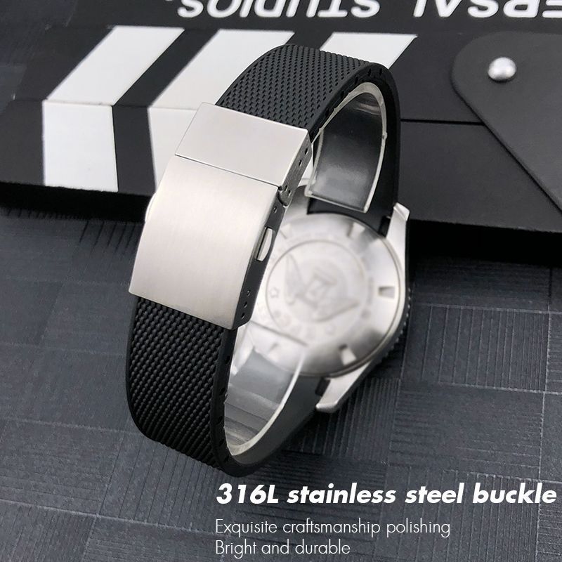 19 20 21mm Silicone Rubber Watch Band Strap Fits Longines Conquest HydroConquest