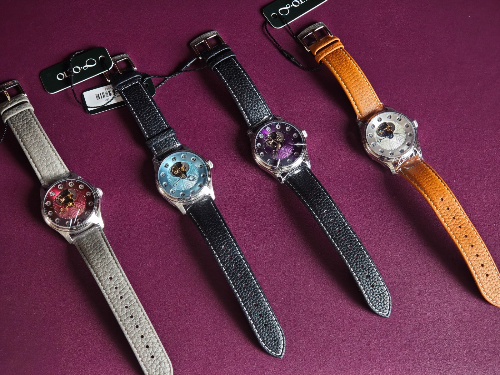 OLTO-8 Chrono Gate Jumping 24-Hour Dial Vintage Inspired, EU Warehouse